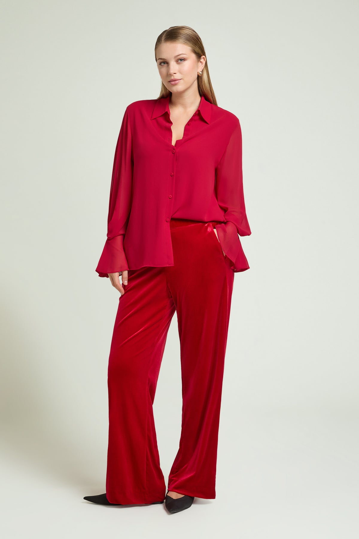 PANTALONI PULL-ON IN VELLUTO