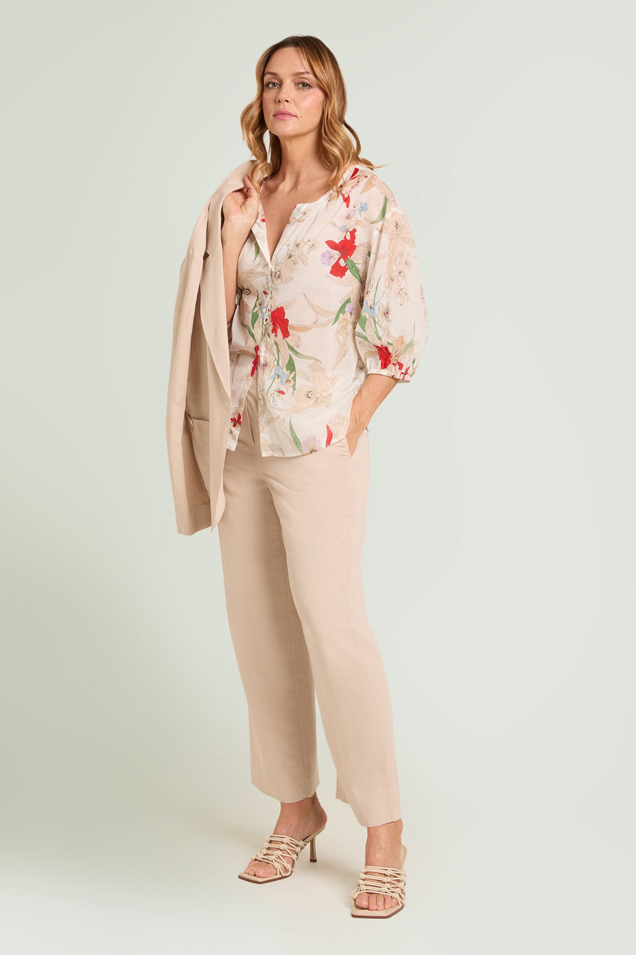 CAMICIA  IN MUSSOLA STAMPATA