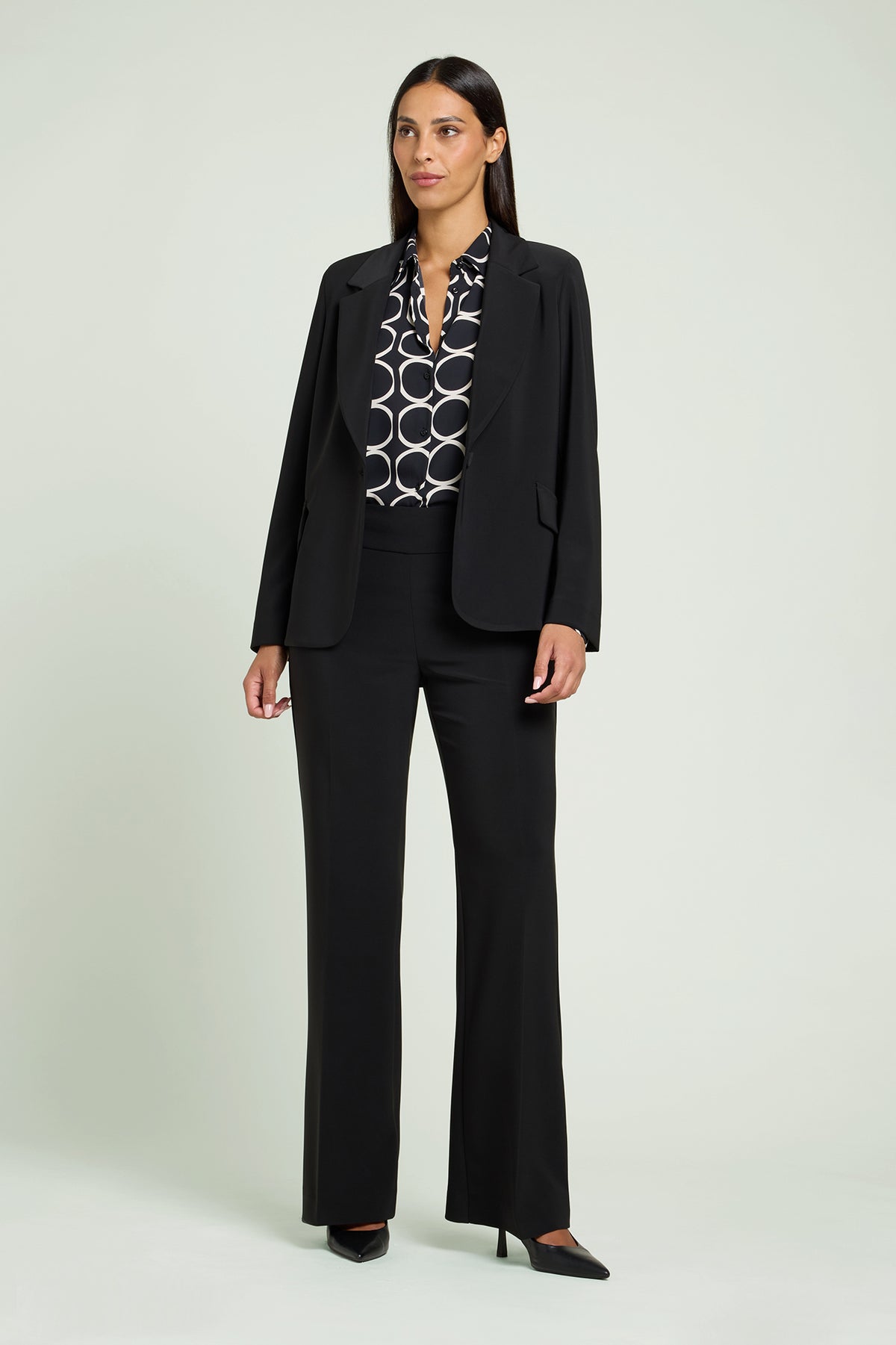 BLAZER IN COMPACT STRETCH