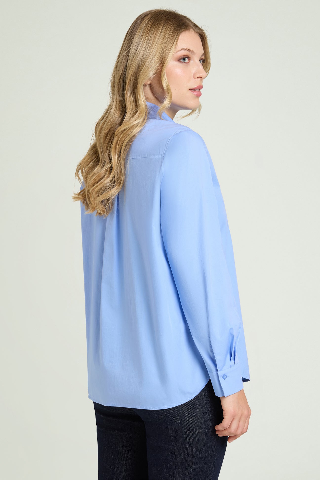 CAMICIA IN POPELINE RICAMATA