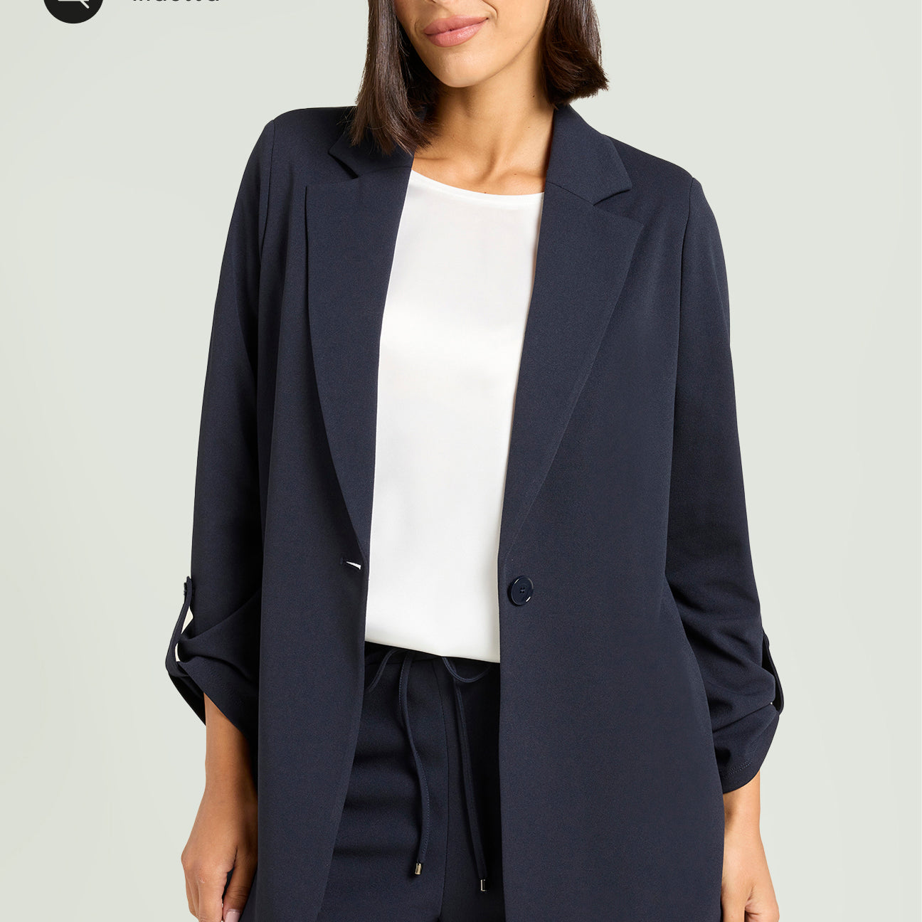 GIACCA IN SCUBA CREPE