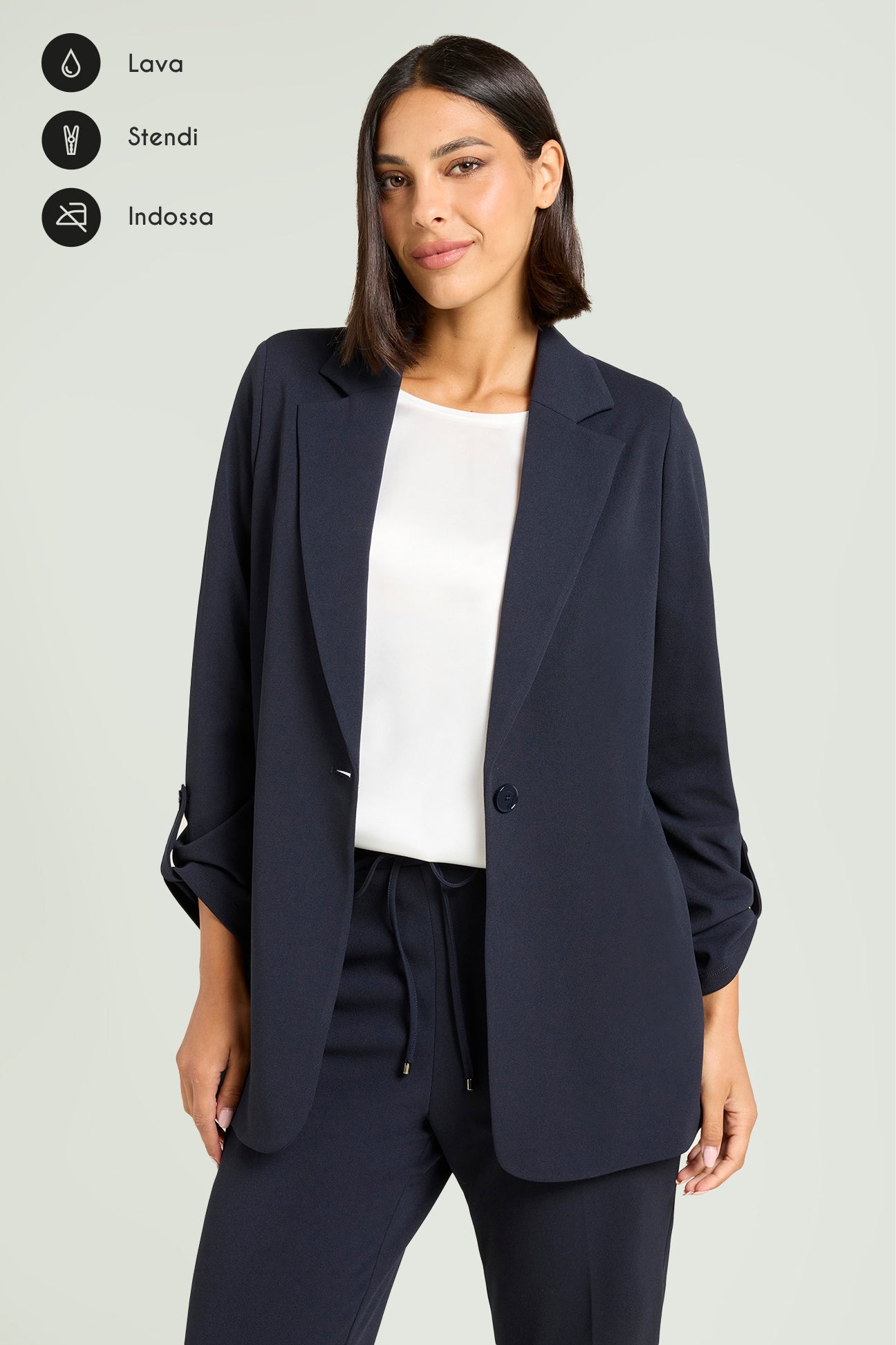 GIACCA IN SCUBA CREPE