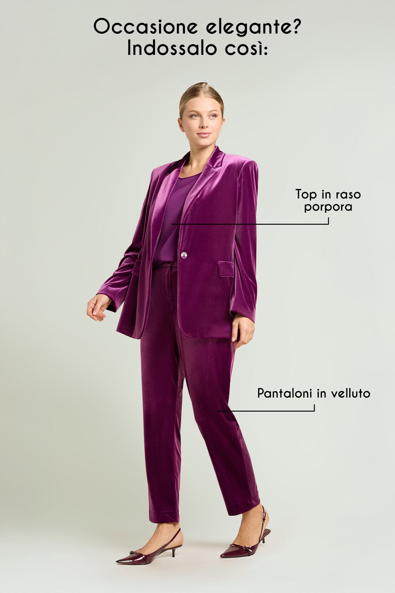 BLAZER IN VELLUTO STRETCH