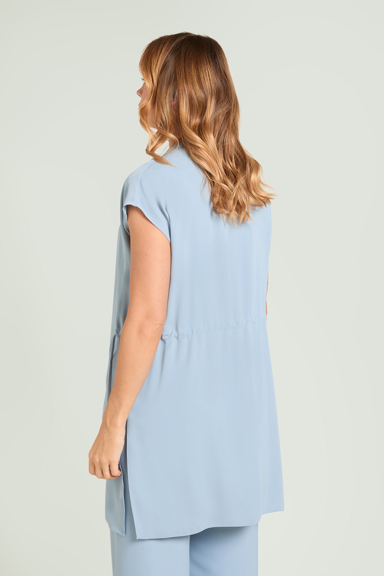 GILET IN TESSUTO FLUIDO SILKY TOUCH