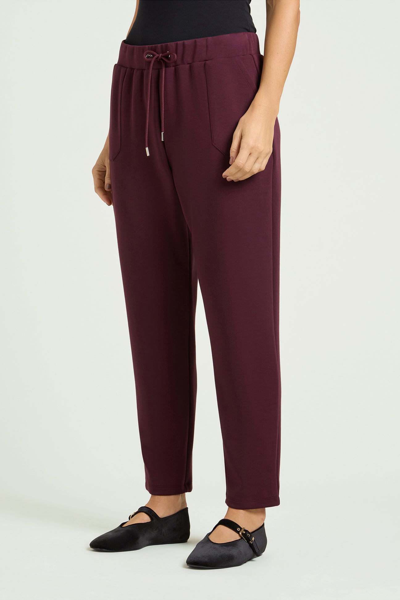 PANTALONI PULL-ON JOGGER IN JERSEY SCUBA