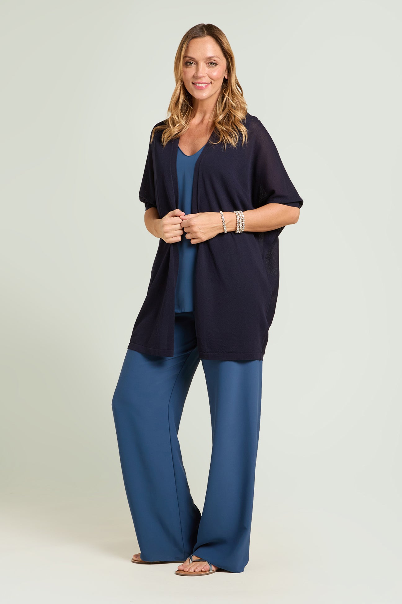 CARDIGAN IN VISCOSA CREPE