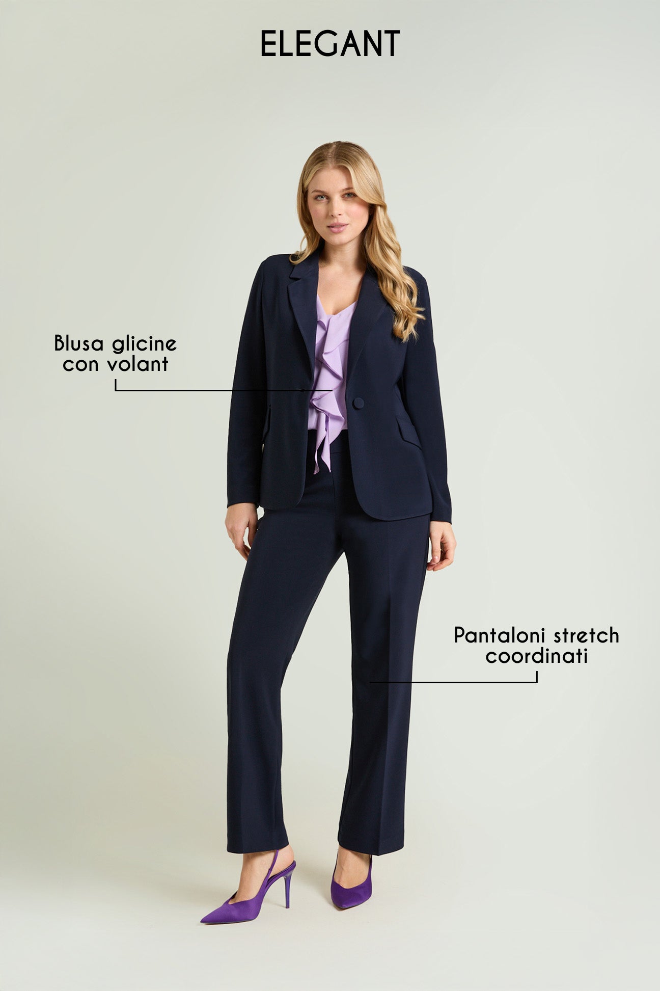 BLAZER IN COMPACT STRETCH