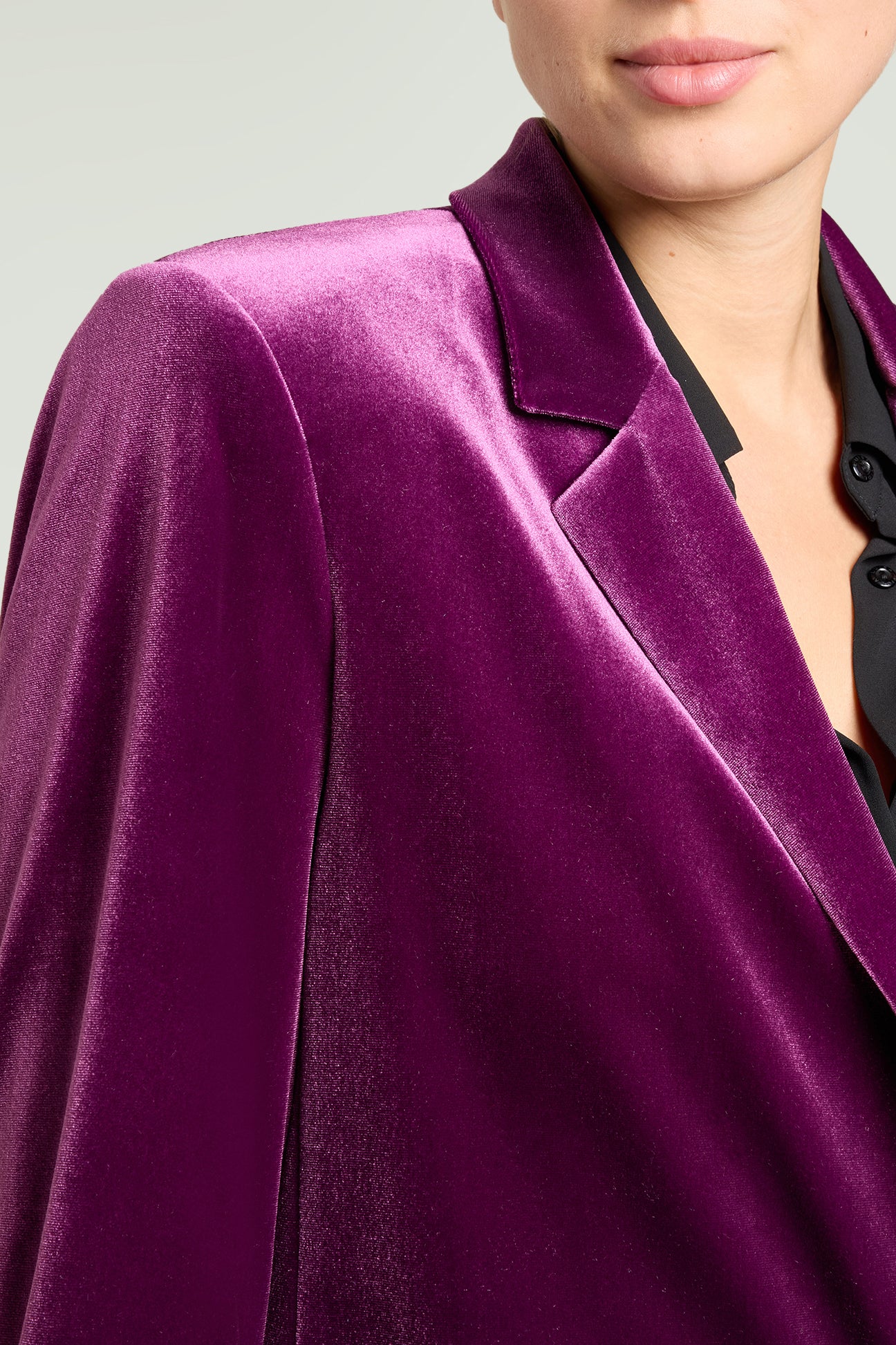 BLAZER IN VELLUTO STRETCH