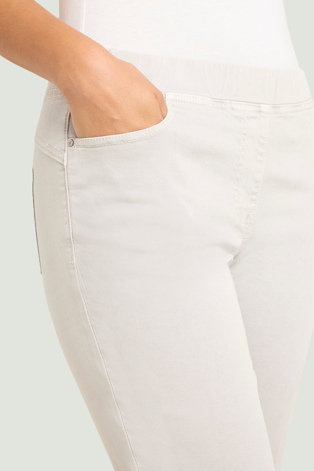 PANTALONI PULL-ON KICK FLARE IN WINTER COTTON