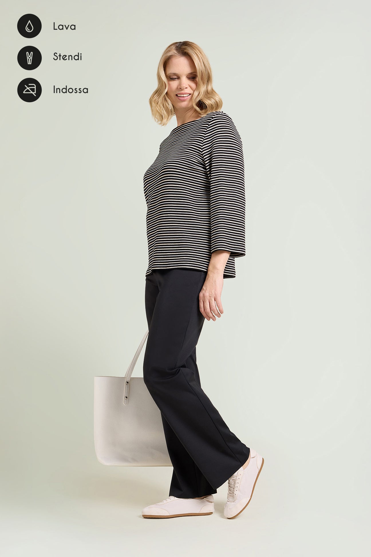 PANTALONI PULL-ON DRITTI IN TECNO-STRETCH