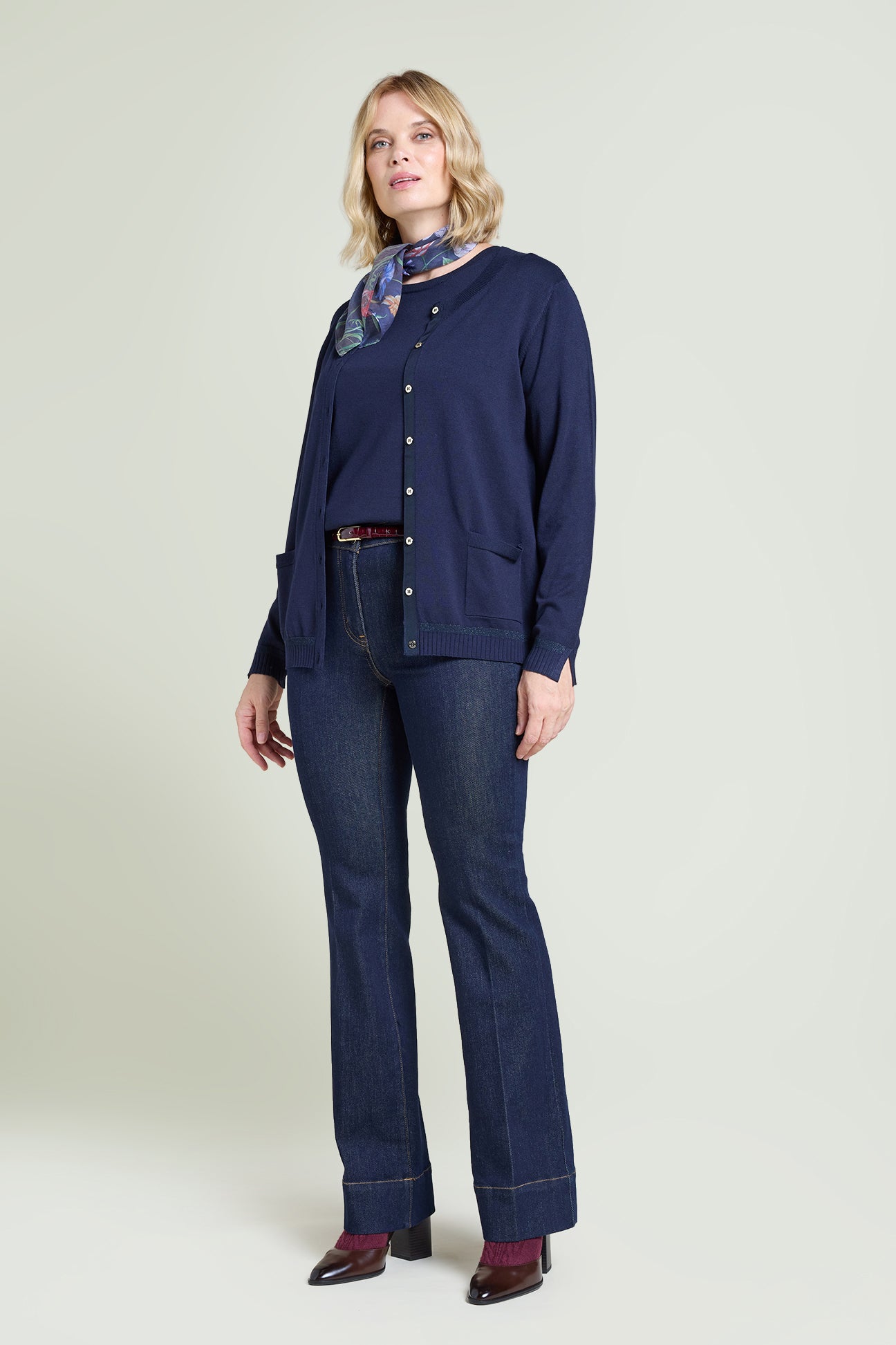 CARDIGAN IN VISCOSA COMFORT