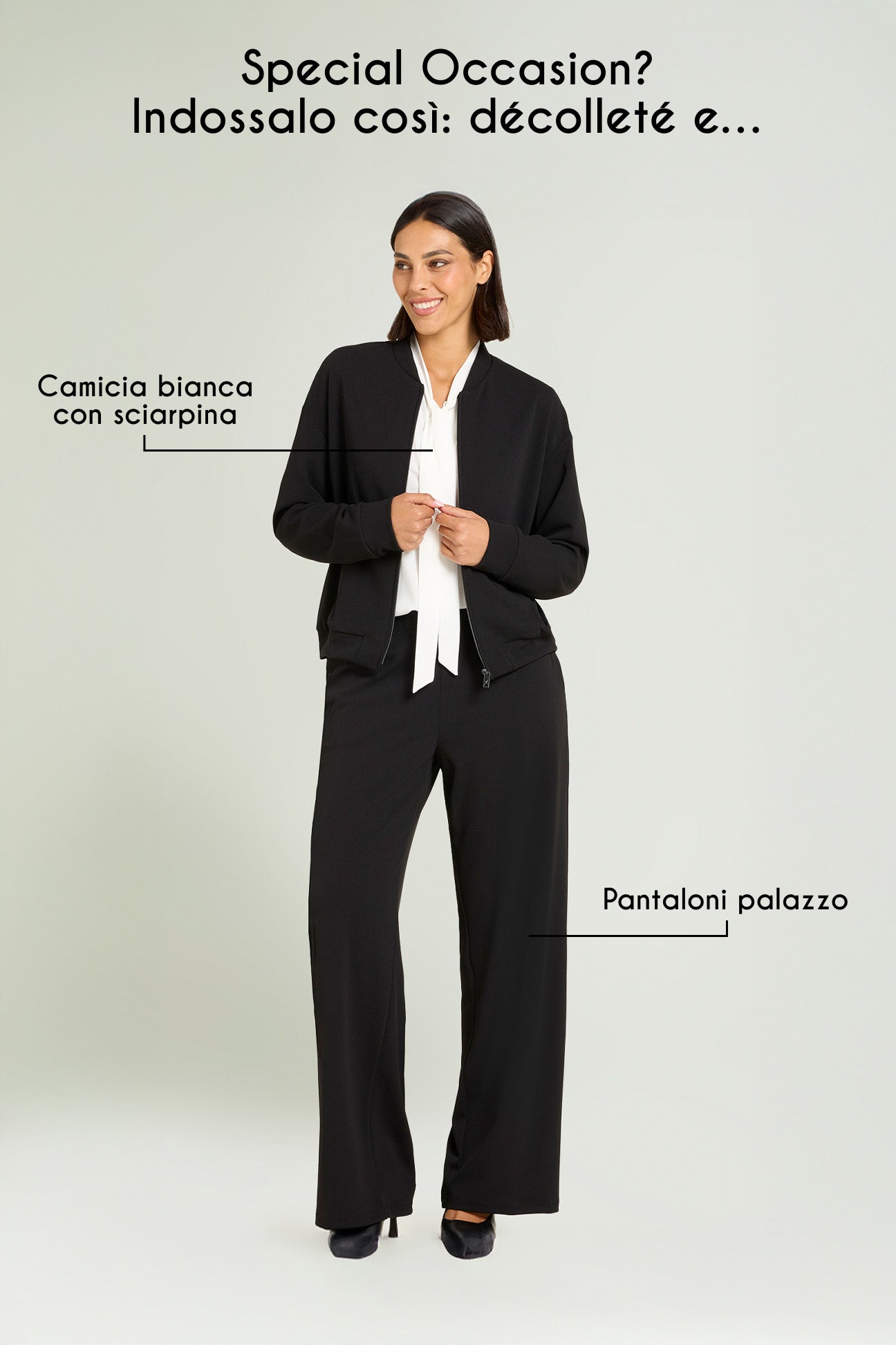 BOMBER IN SCUBA CREPE