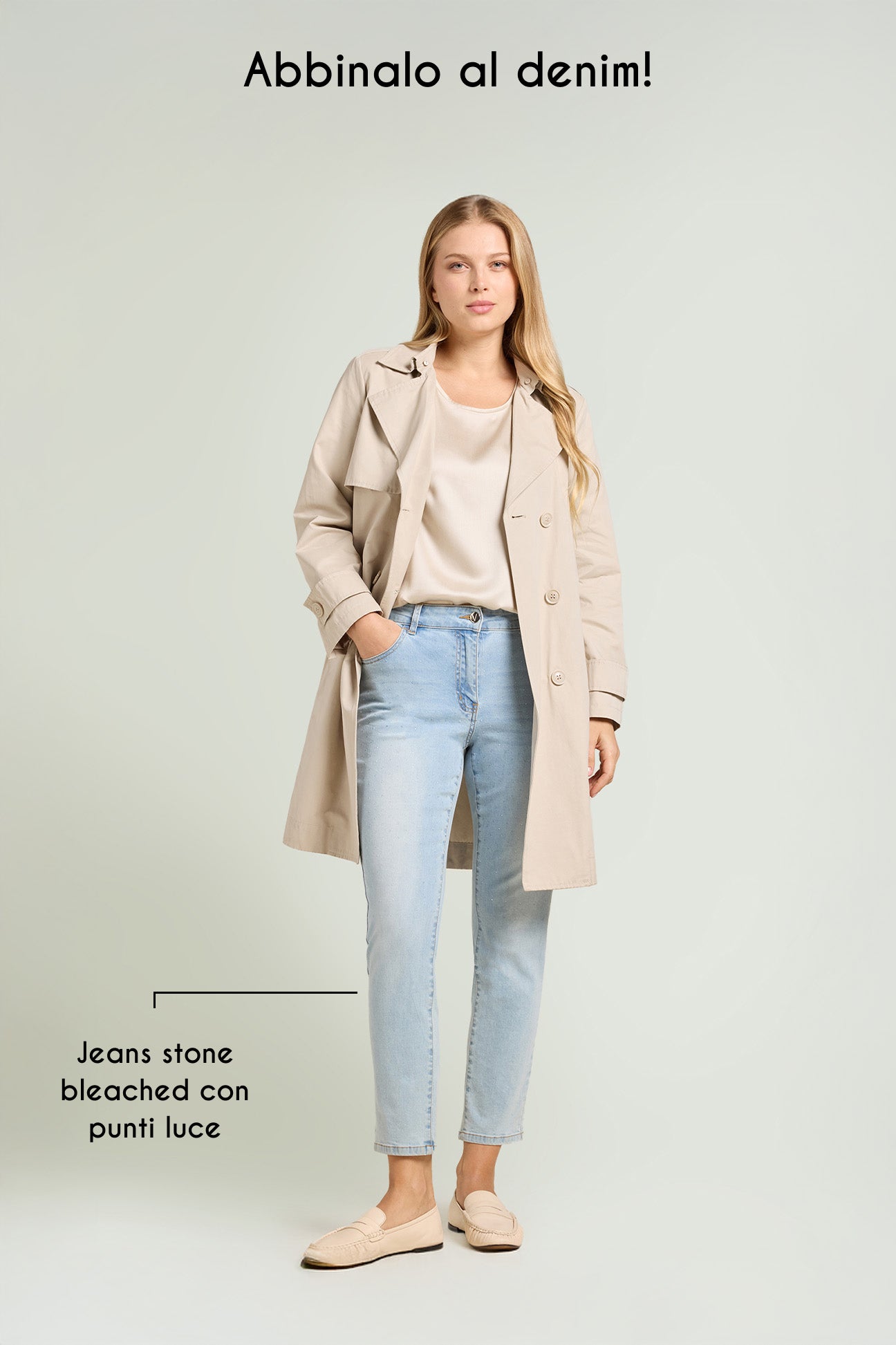 TRENCH CON COLLO RICAMATO