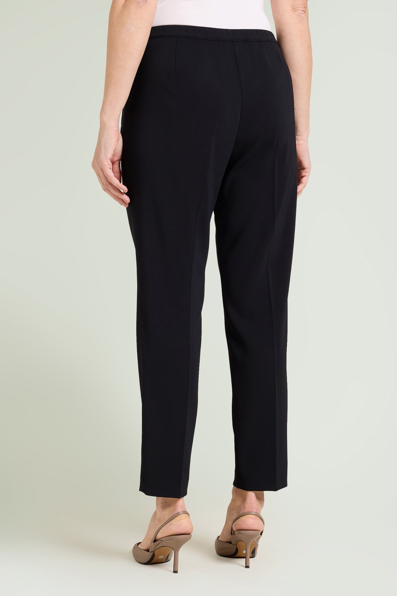 PANTALONI A SIGARETTA IN CREPE CADY