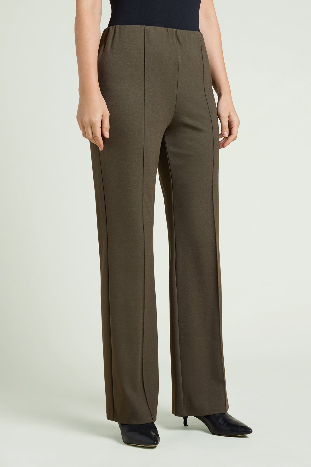PANTALONI PULL-ON FLARE IN PUNTO MILANO