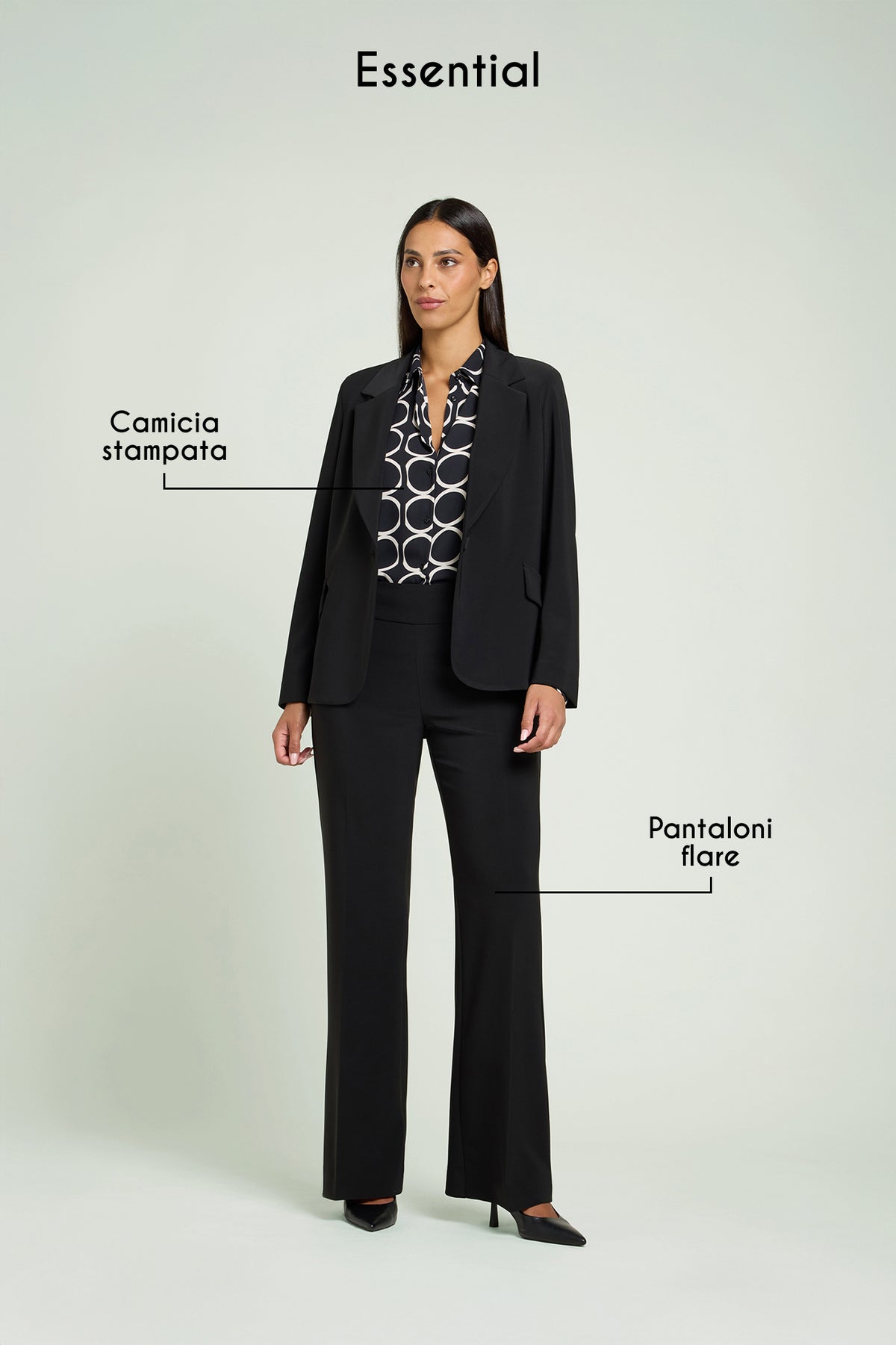 BLAZER IN COMPACT STRETCH