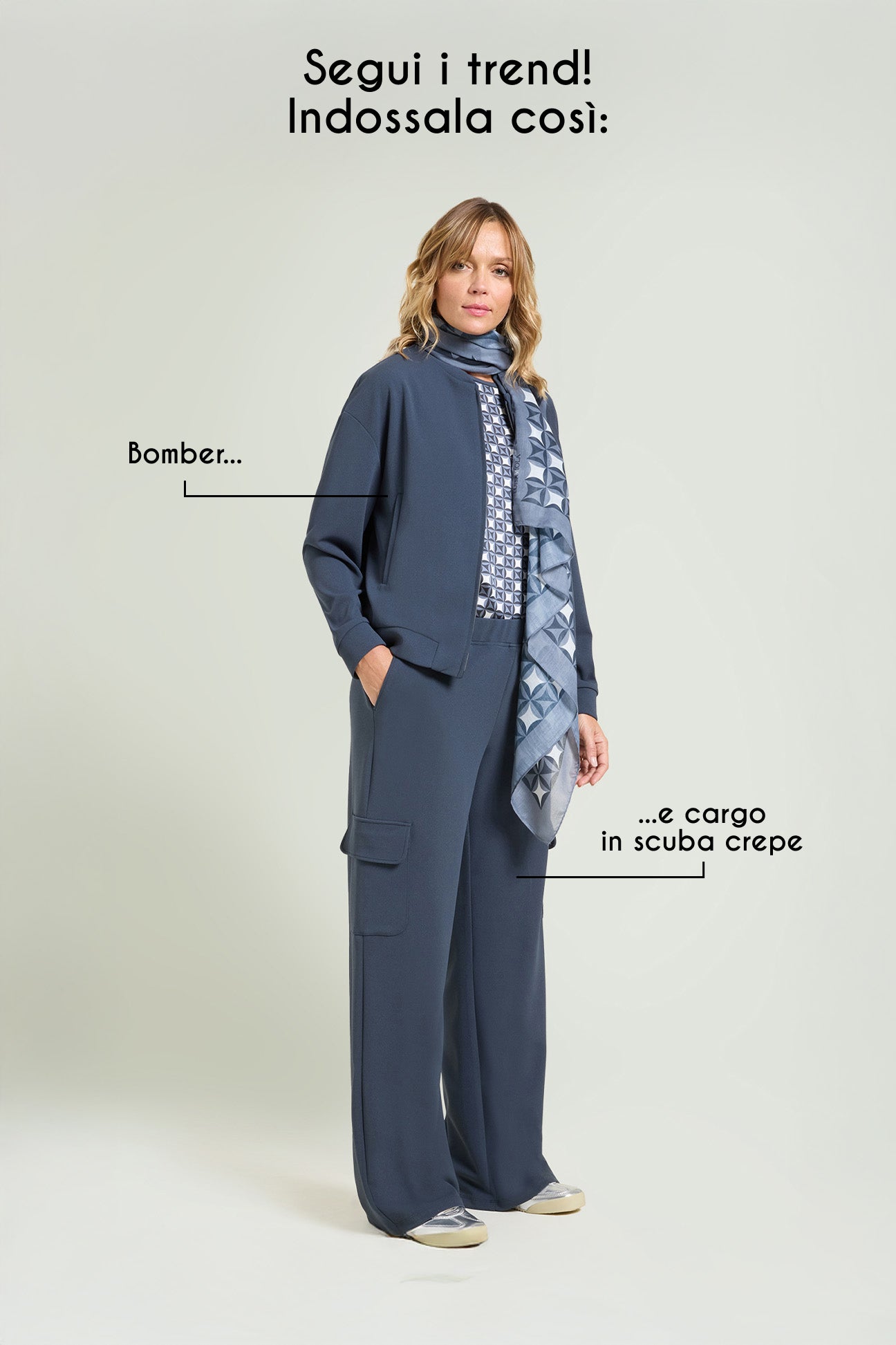 BLUSA IN SATIN STAMPATO