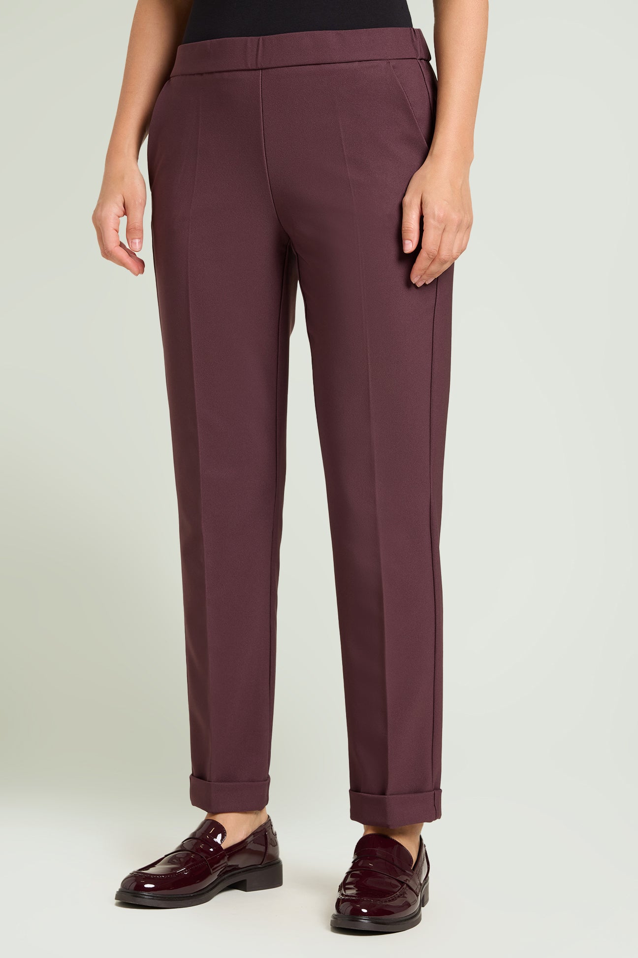 PANTALONI PULL-ON CHINOS CON RISVOLTO