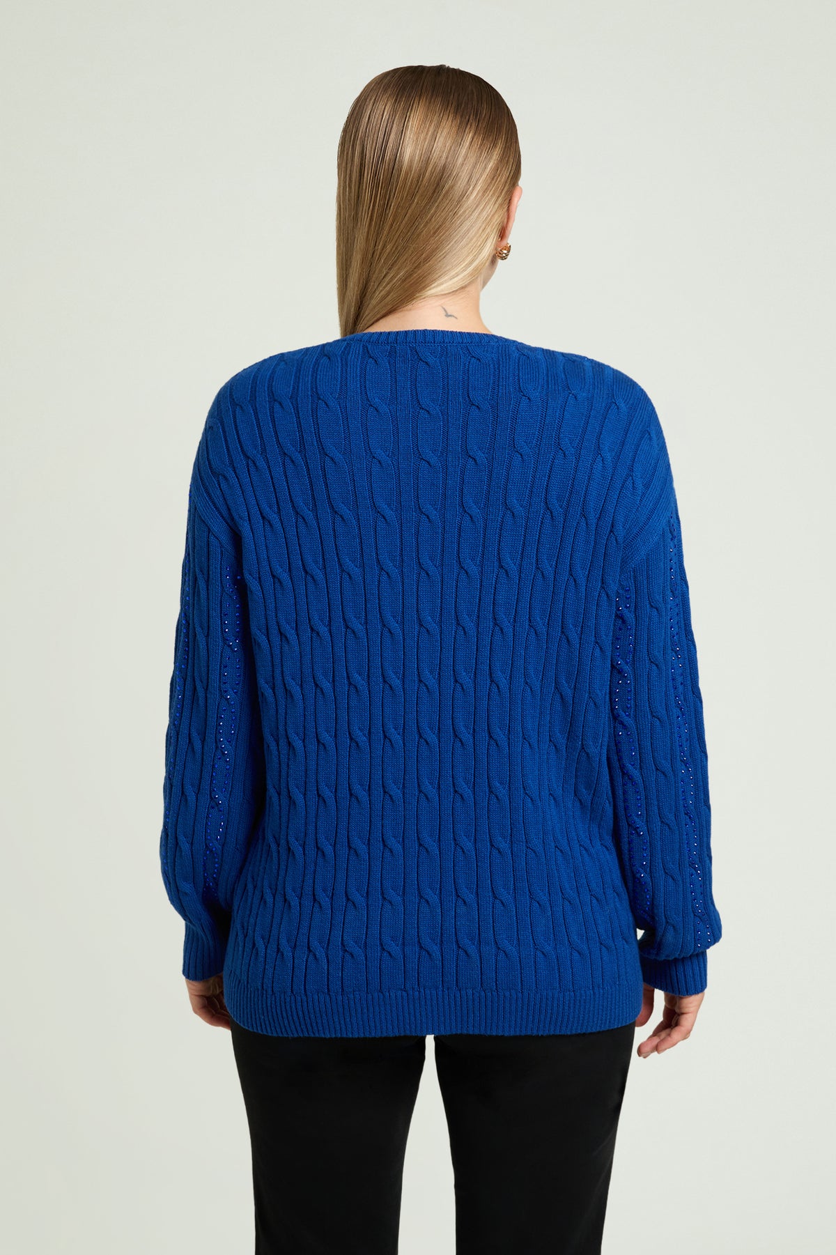 MAGLIA FULL TRECCE CON PUNTI LUCE