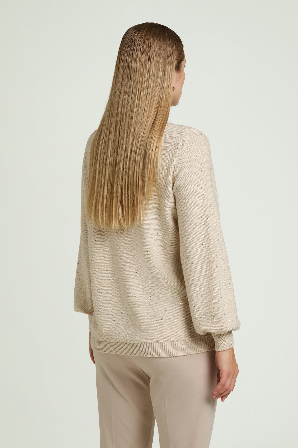 MAGLIA CON INTARSIO ANIMALIER