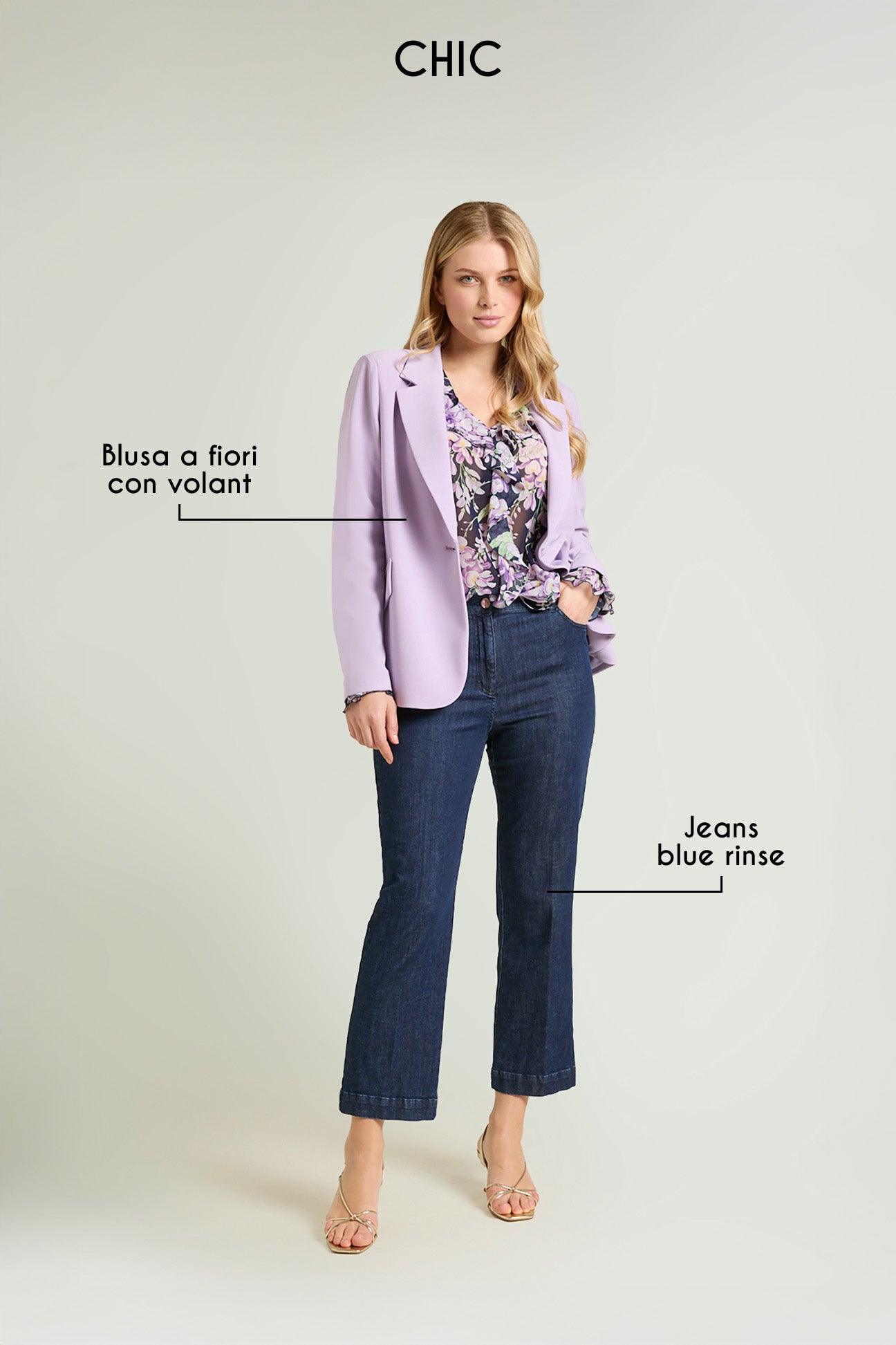 BLAZER IN COMPACT STRETCH