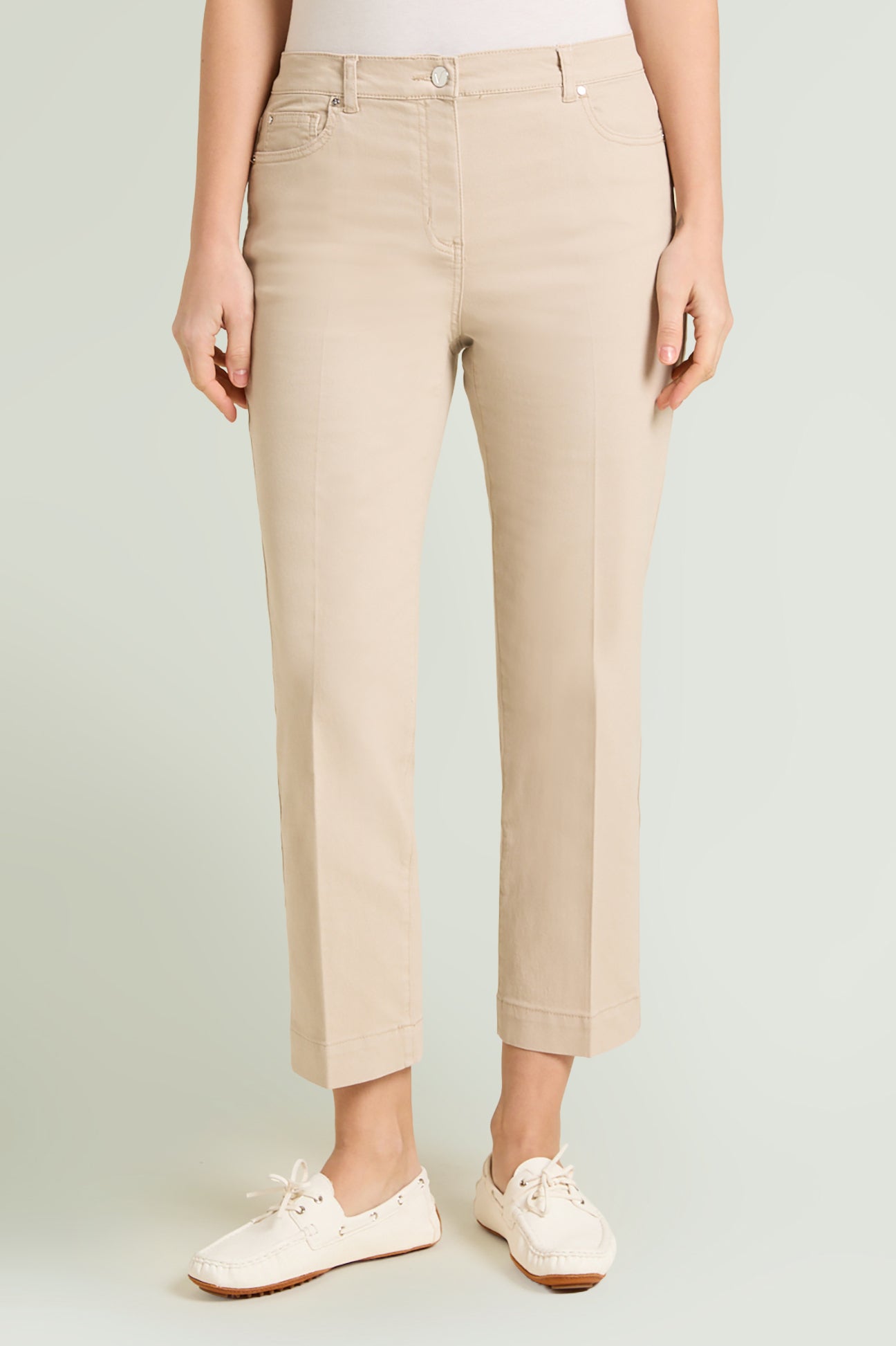 PANTALONI KICK FLARE IN DRILL