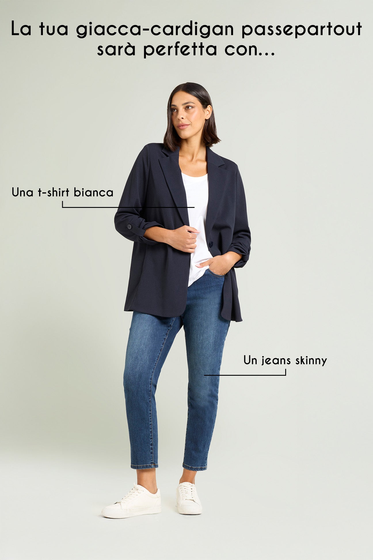 GIACCA IN SCUBA CREPE