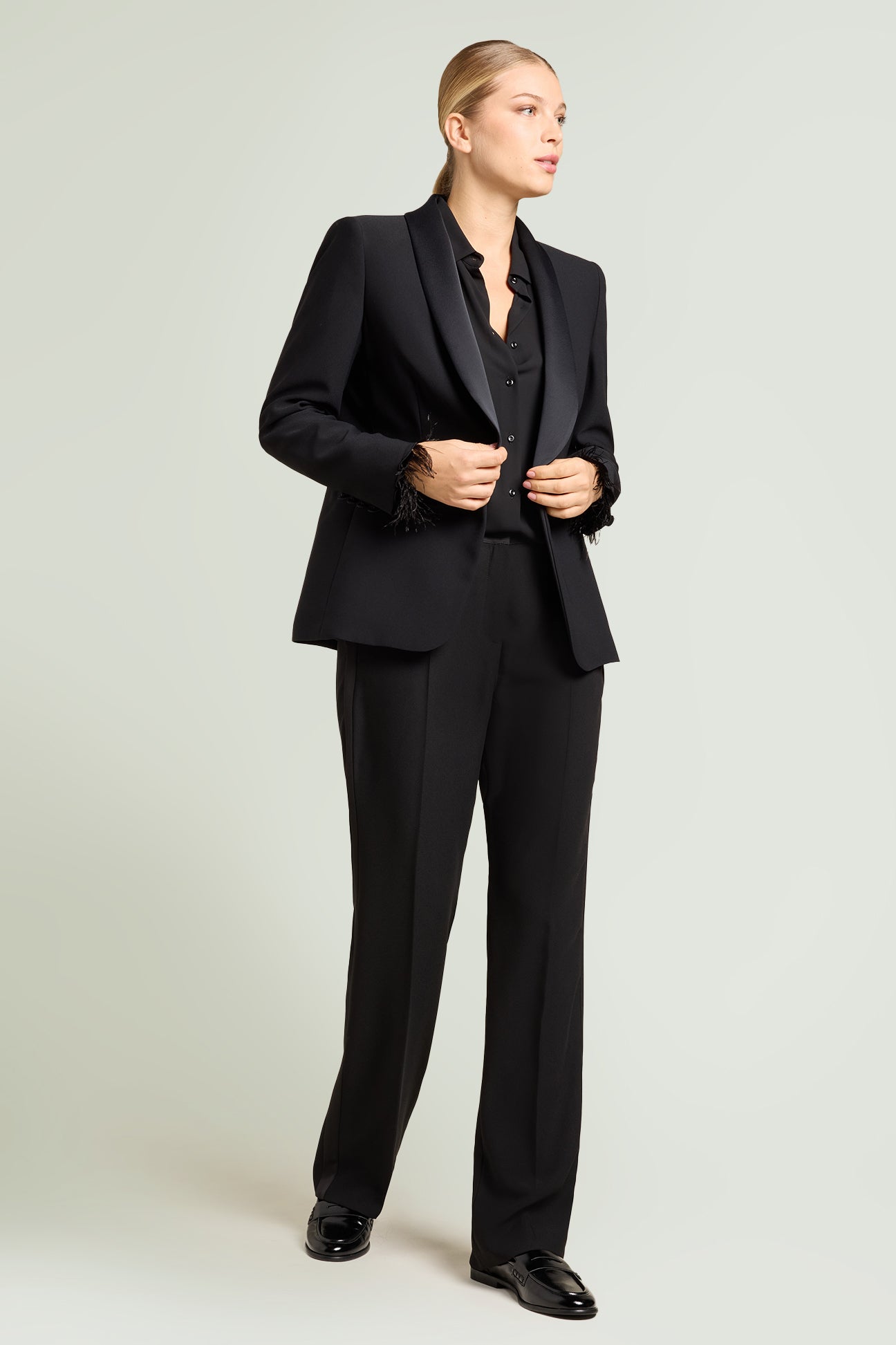 CAMICIA CON POLSI IN MARABU'