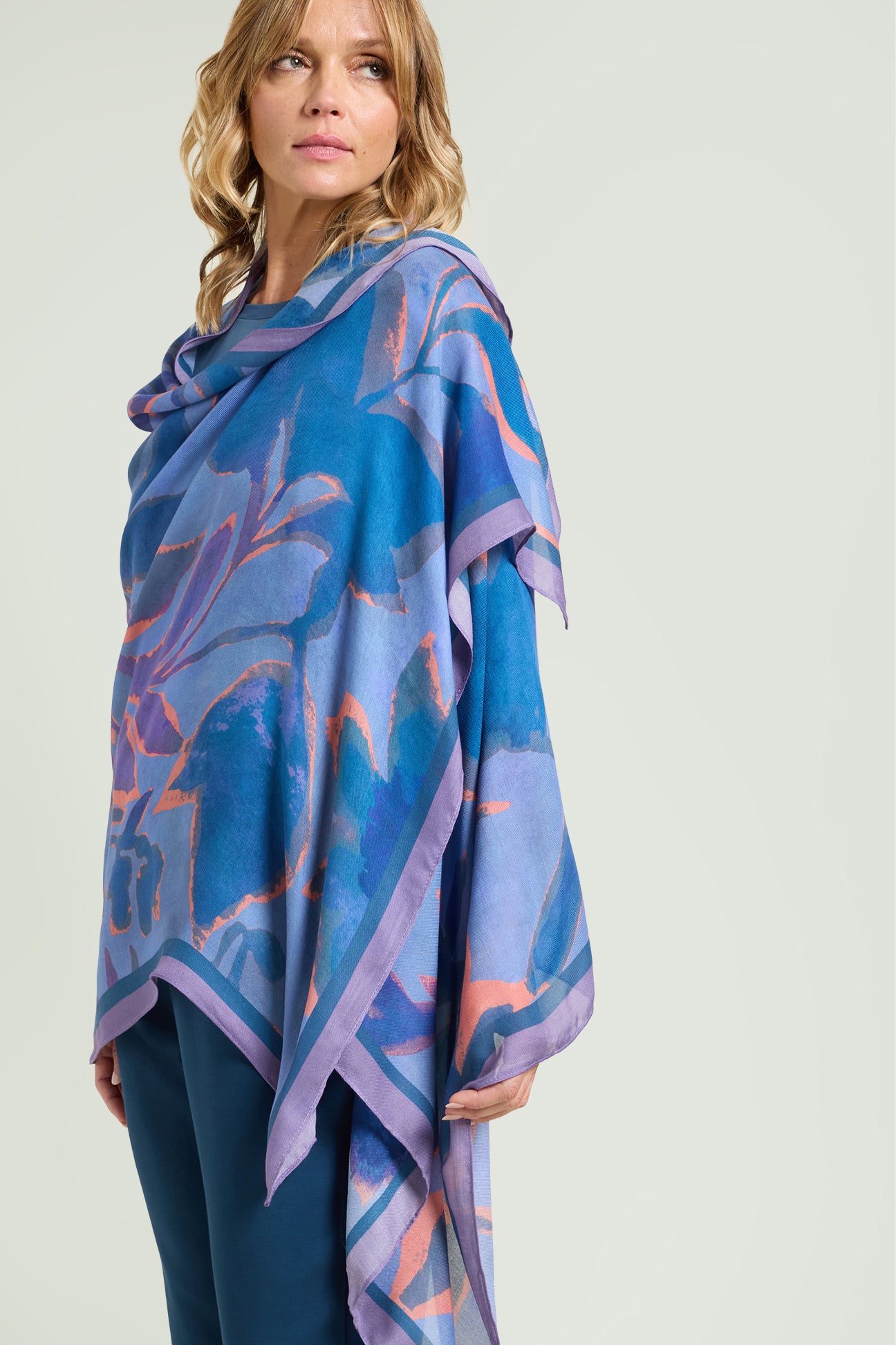 SCIARPA FOULARD STAMPATA