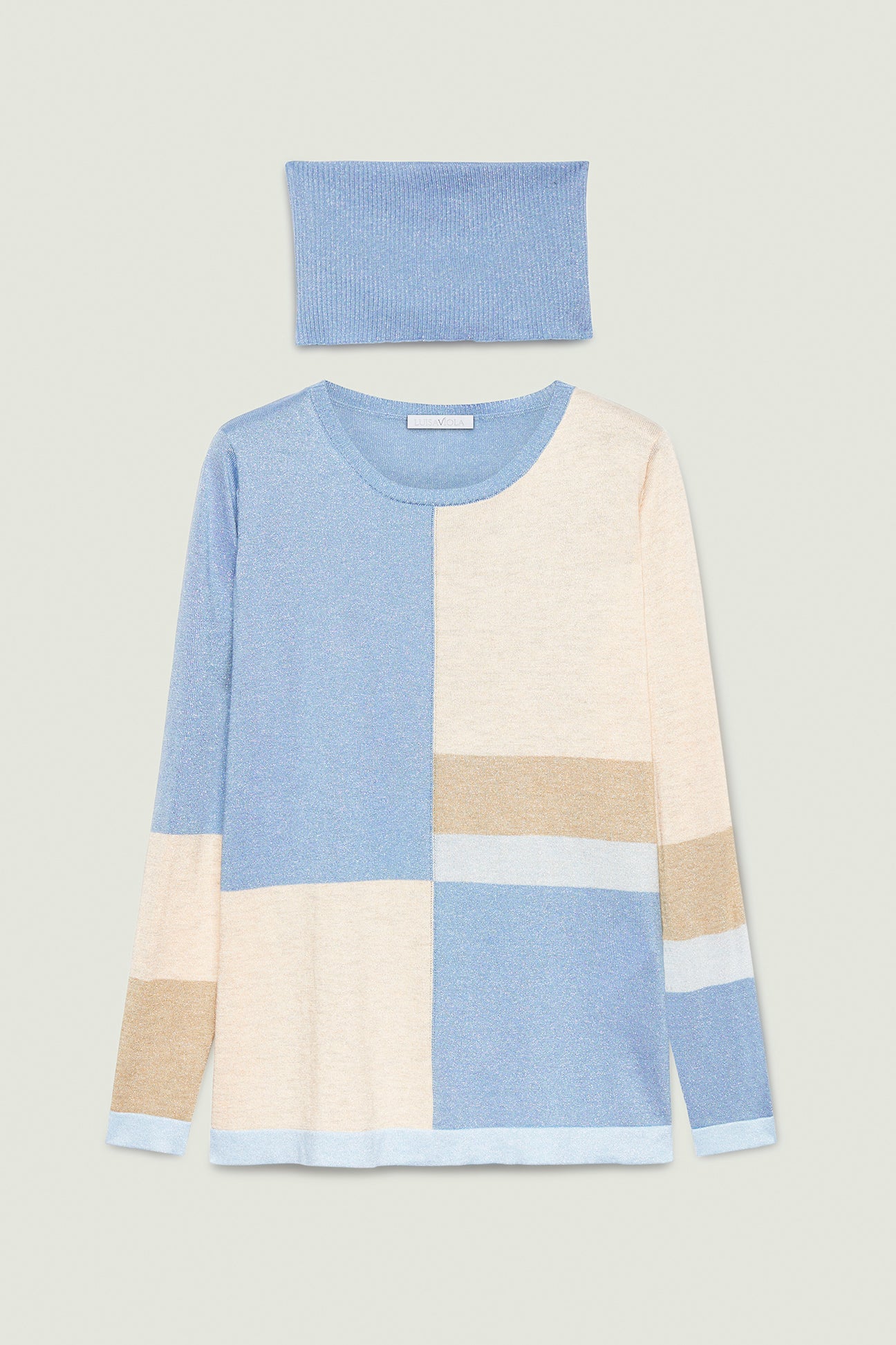 MAGLIA SHINY COLOR BLOCK