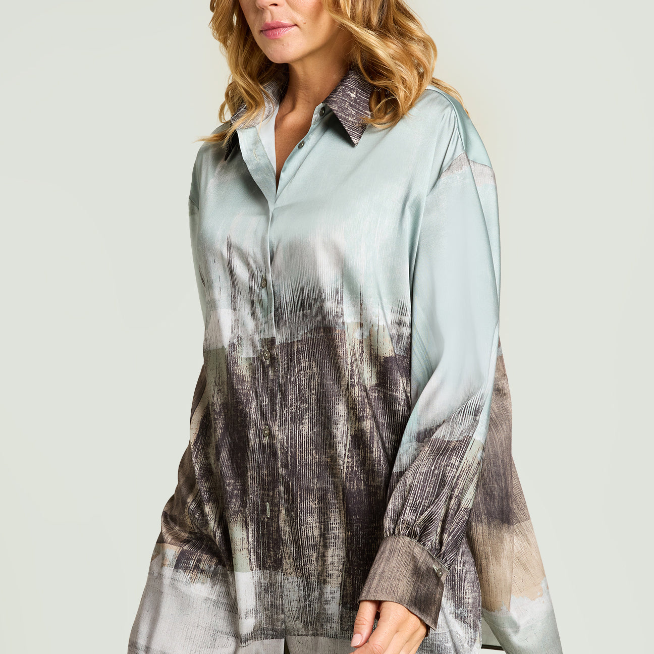 CAMICIA CON STAMPA PITTORICA