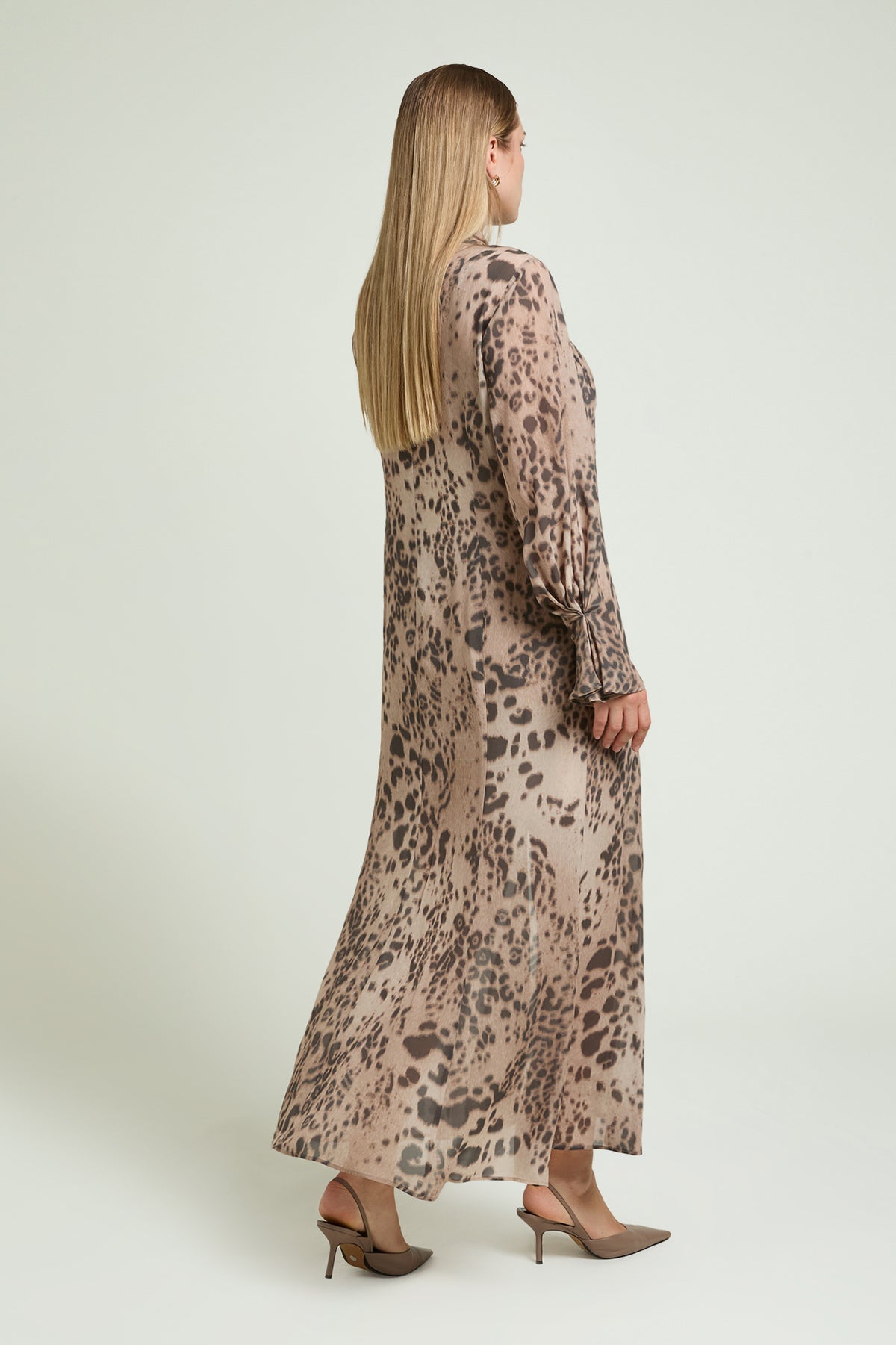 ABITO LUNGO ELEGANTE ANIMALIER