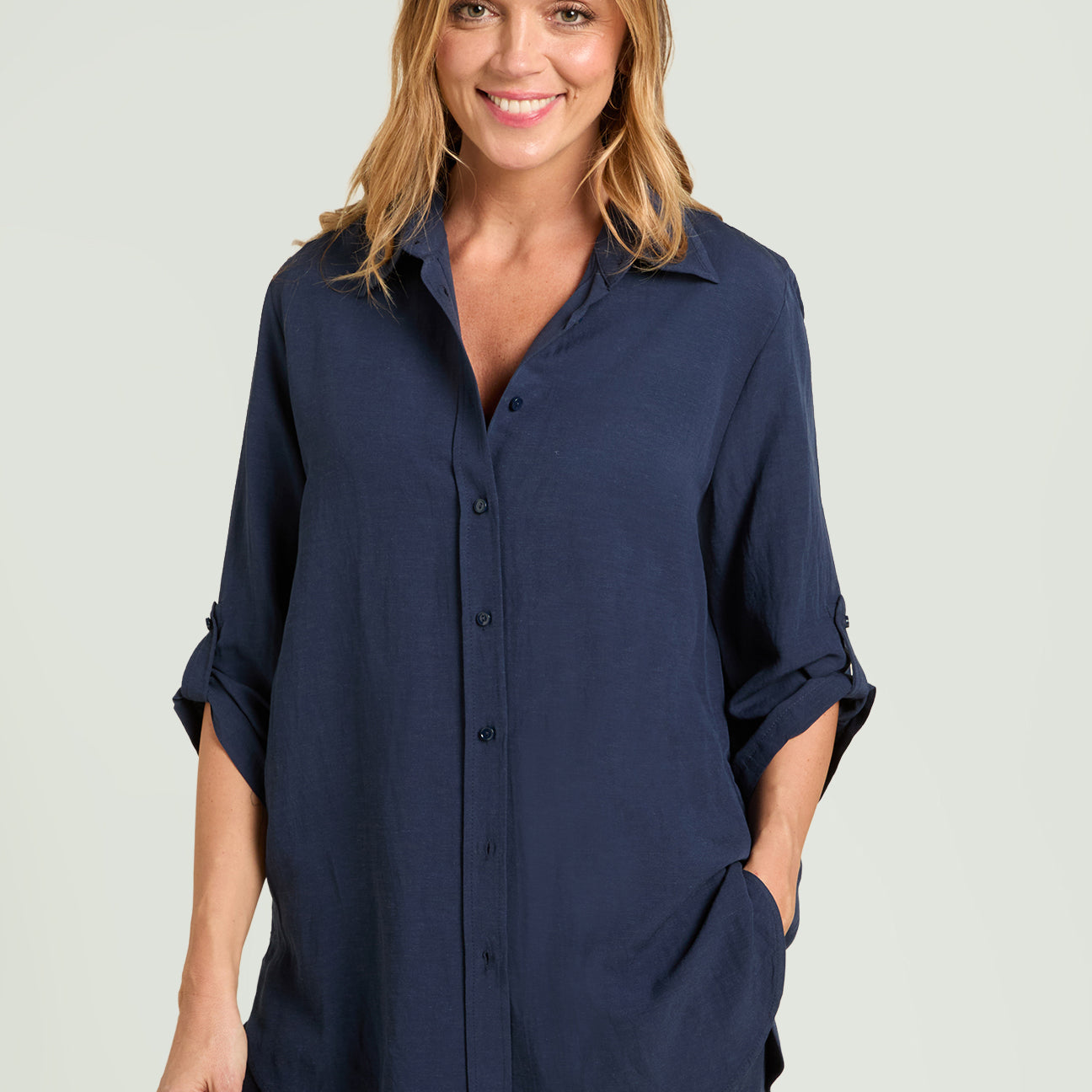 CAMICIA IN LINO VISCOSA