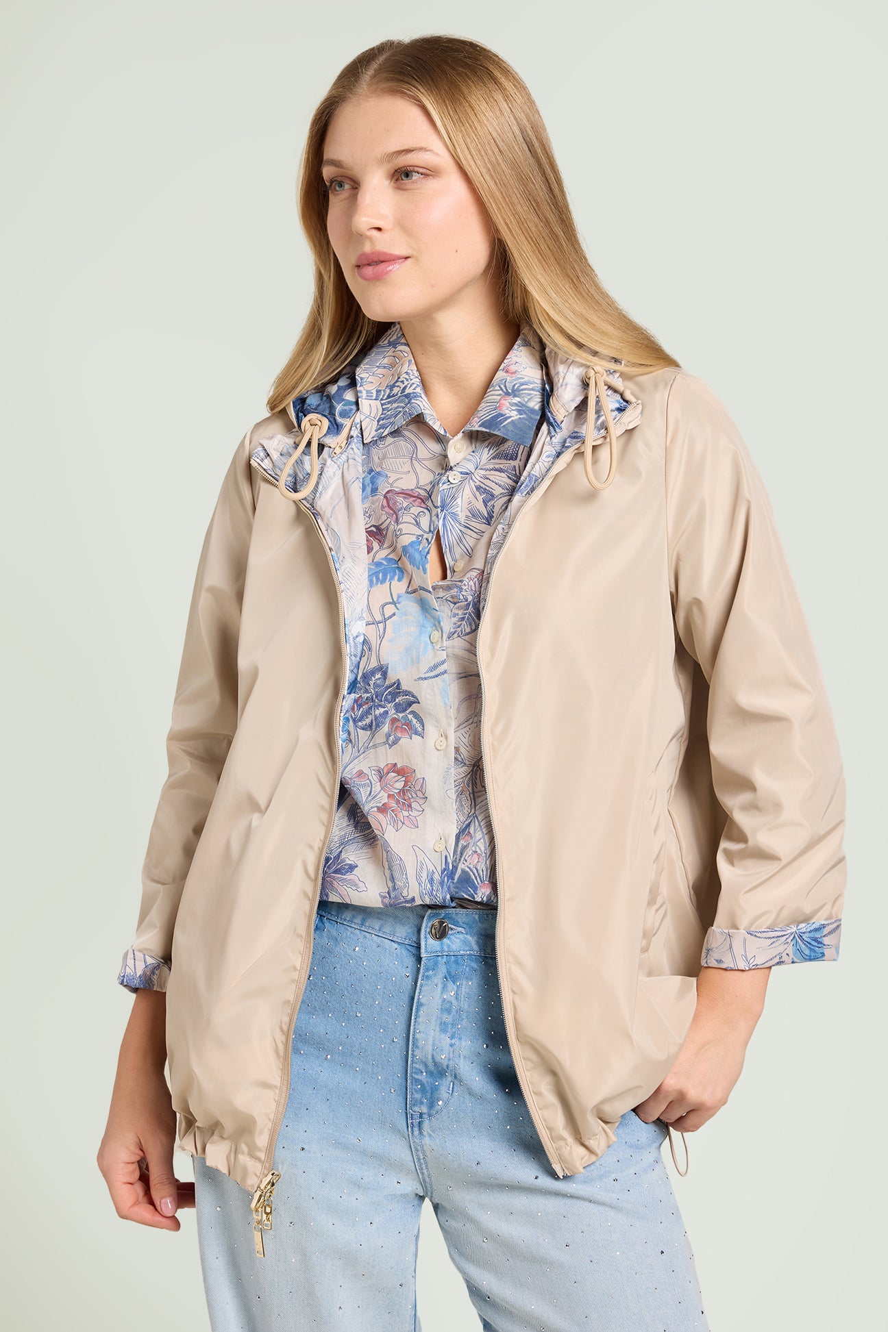 WIND JACKET STAMPATA REVERSIBILE