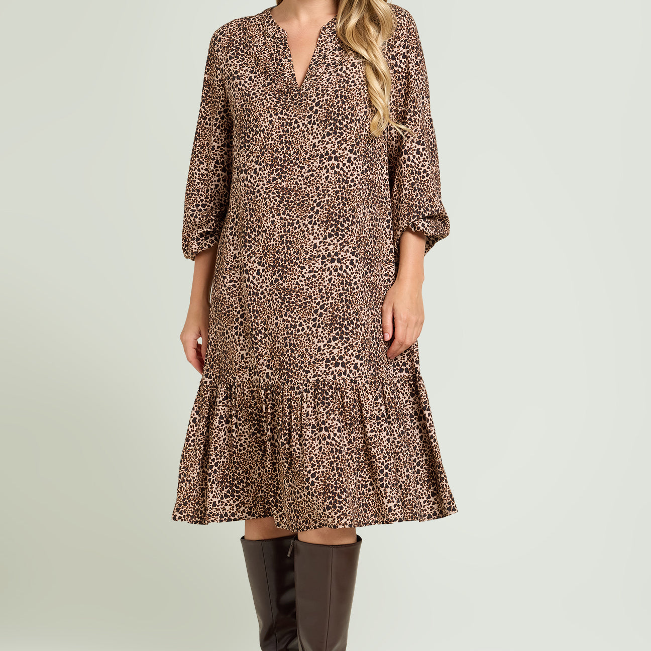 ABITO CON STAMPA ANIMALIER