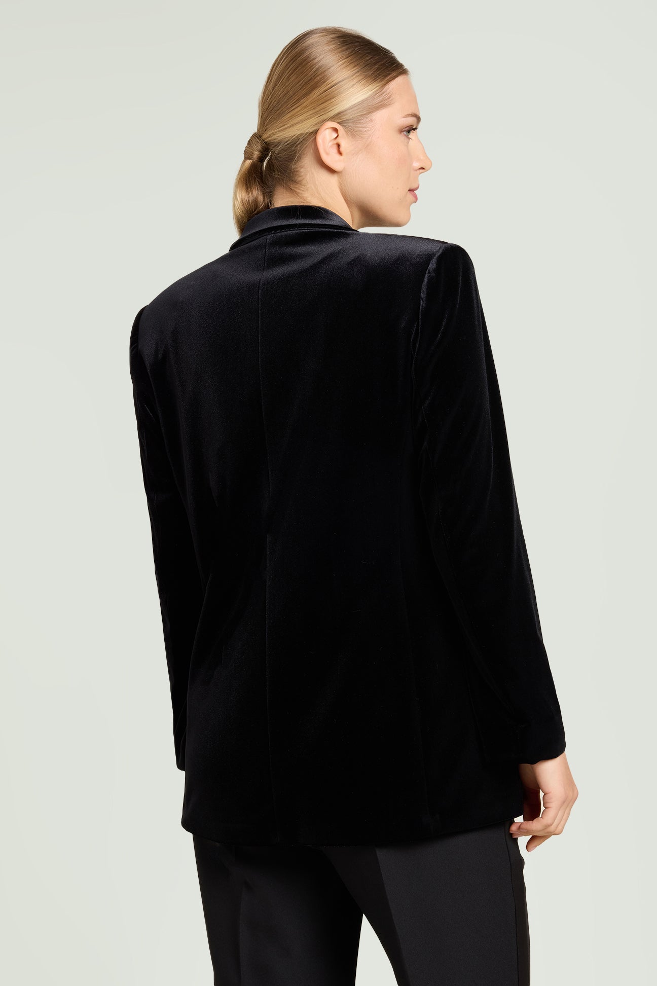 BLAZER IN VELLUTO STRETCH
