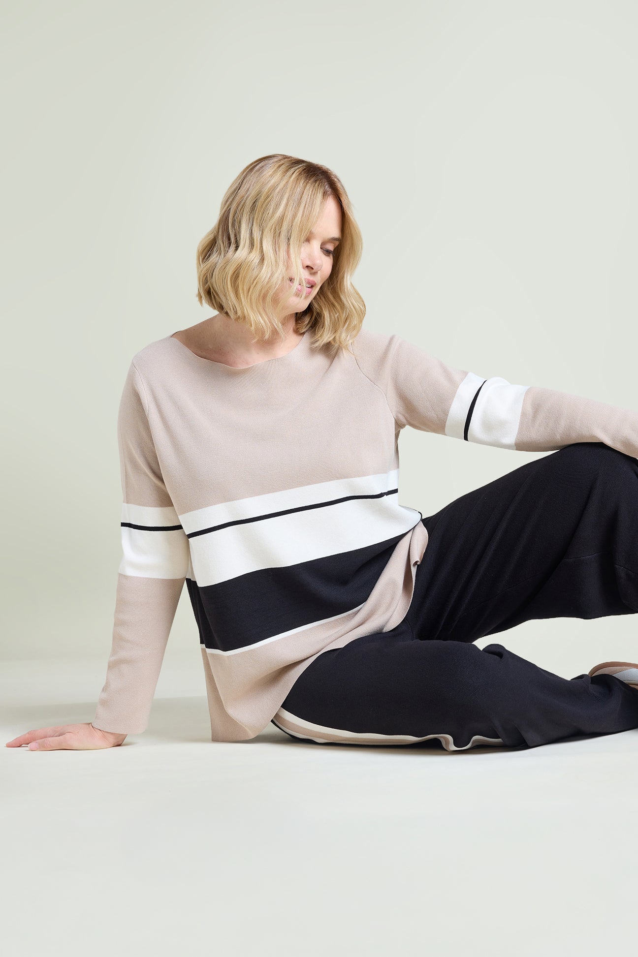 MAGLIA A RIGHE COLOR BLOCK
