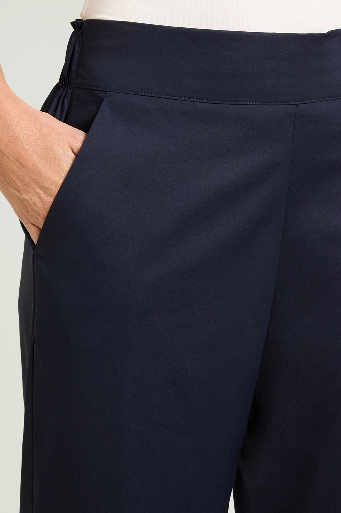 PANTALONI PULL-ON AMPI IN POPELINE