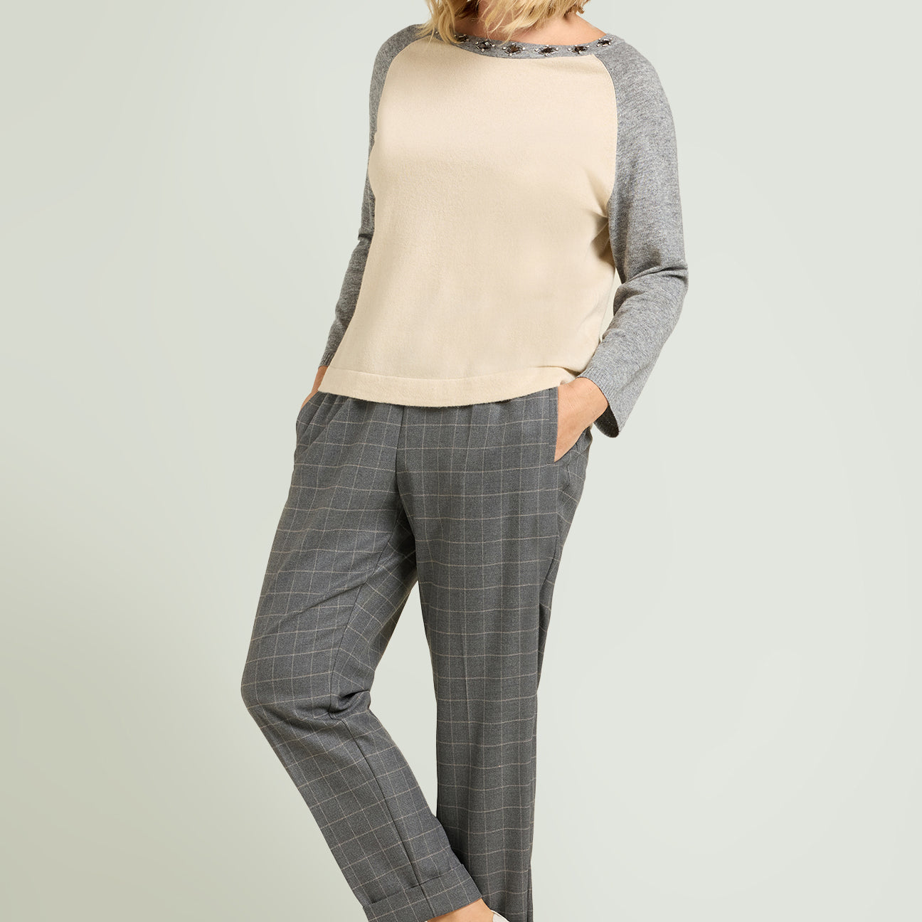 PANTALONI PULL-ON CHECK