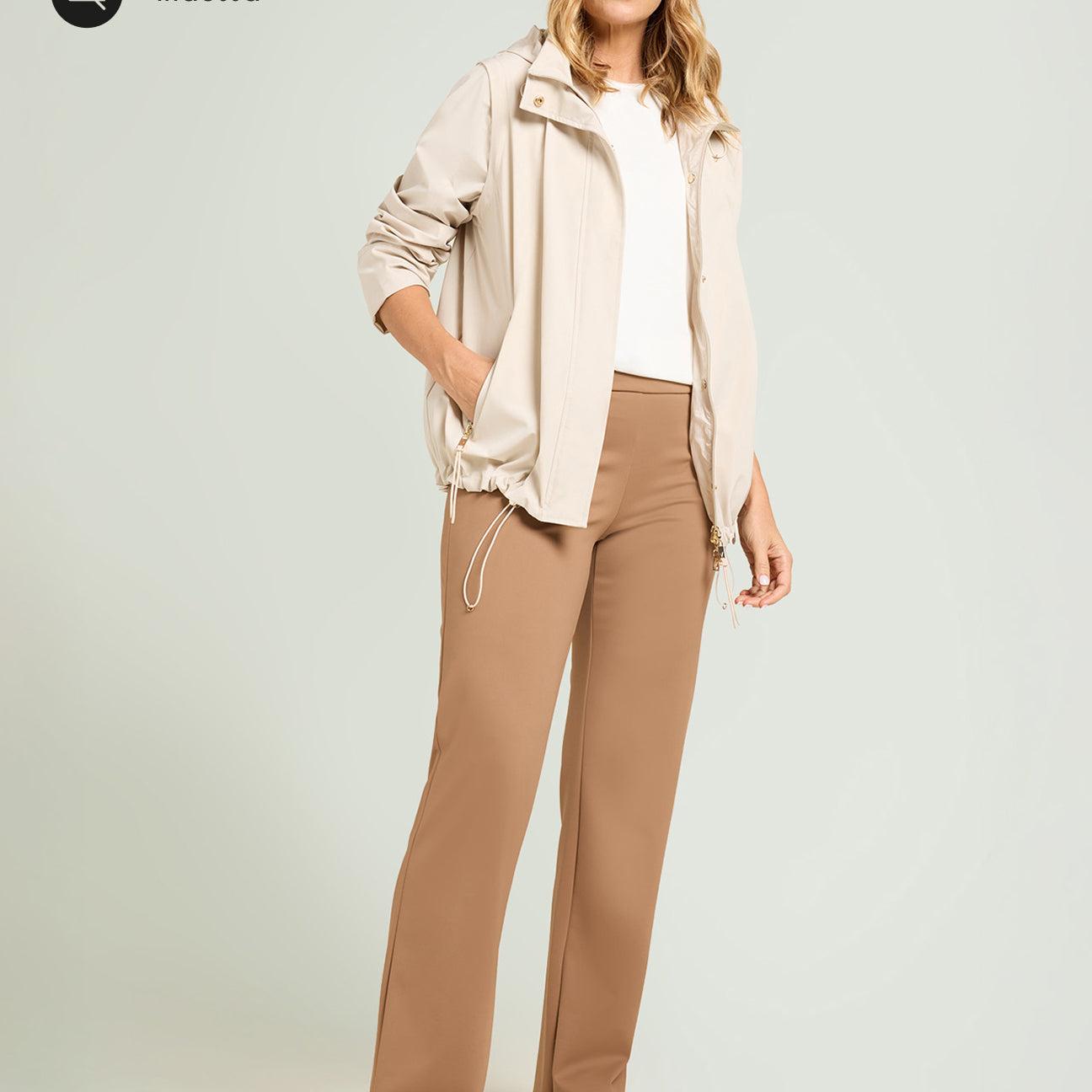 PANTALONI PULL-ON DRITTI IN TECNO-STRETCH