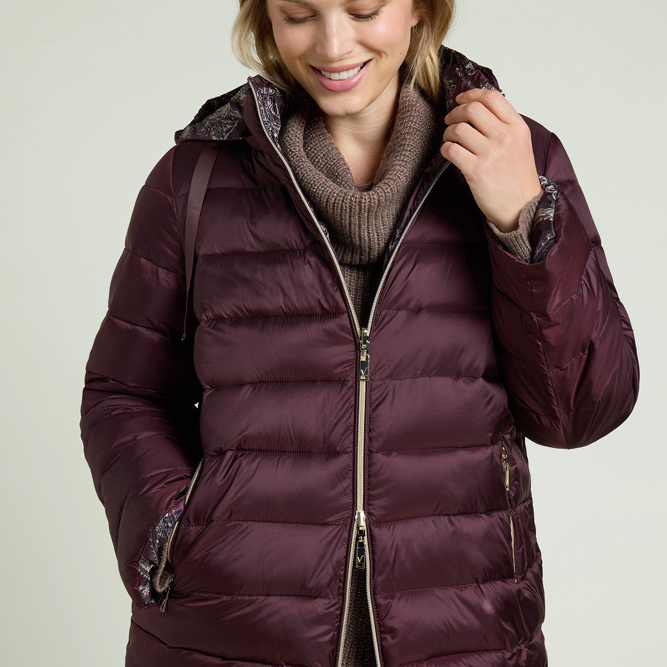 PIUMINO REVERSIBILE CON STAMPA PAISLEY