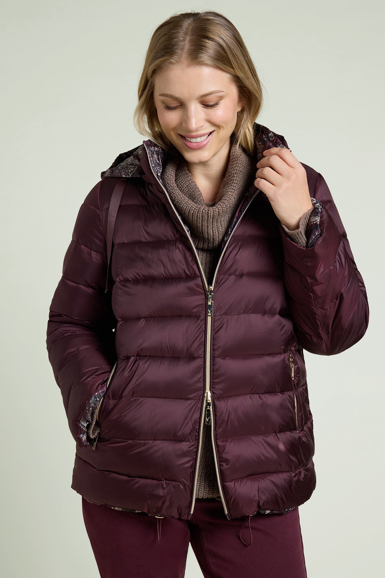 PIUMINO REVERSIBILE CON STAMPA PAISLEY