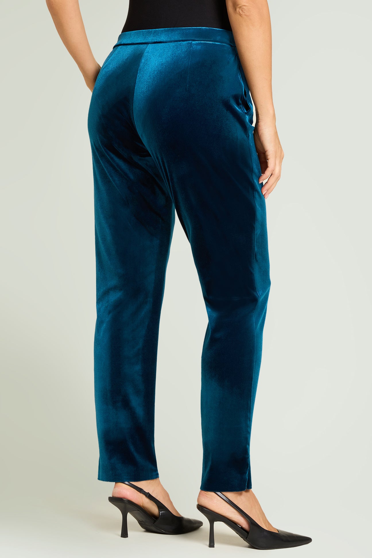 PANTALONI IN VELLUTO STRETCH