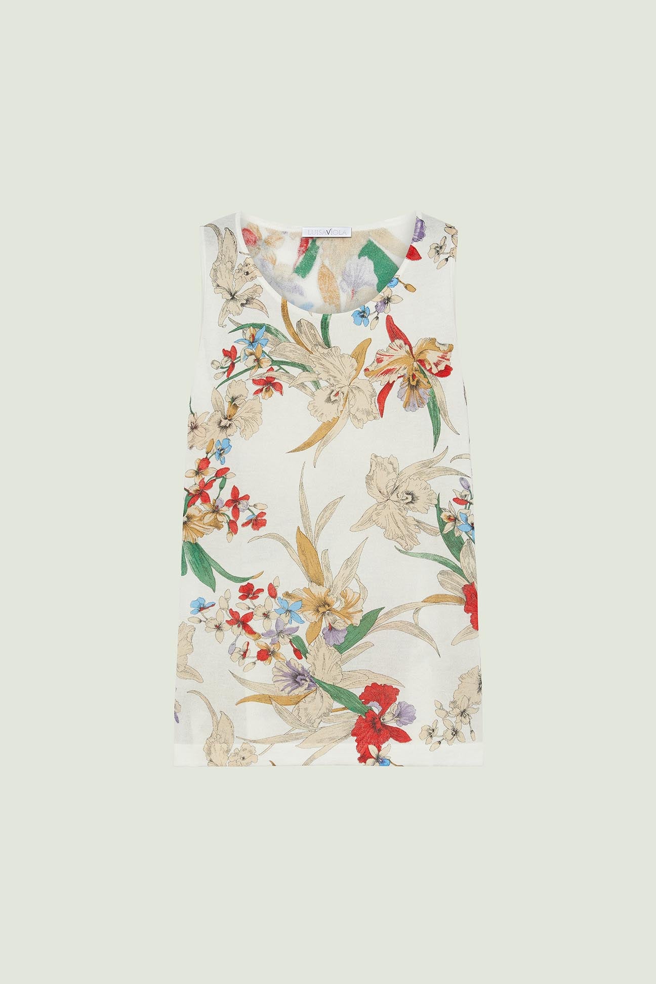 TOP STAMPATO IN TRICOT