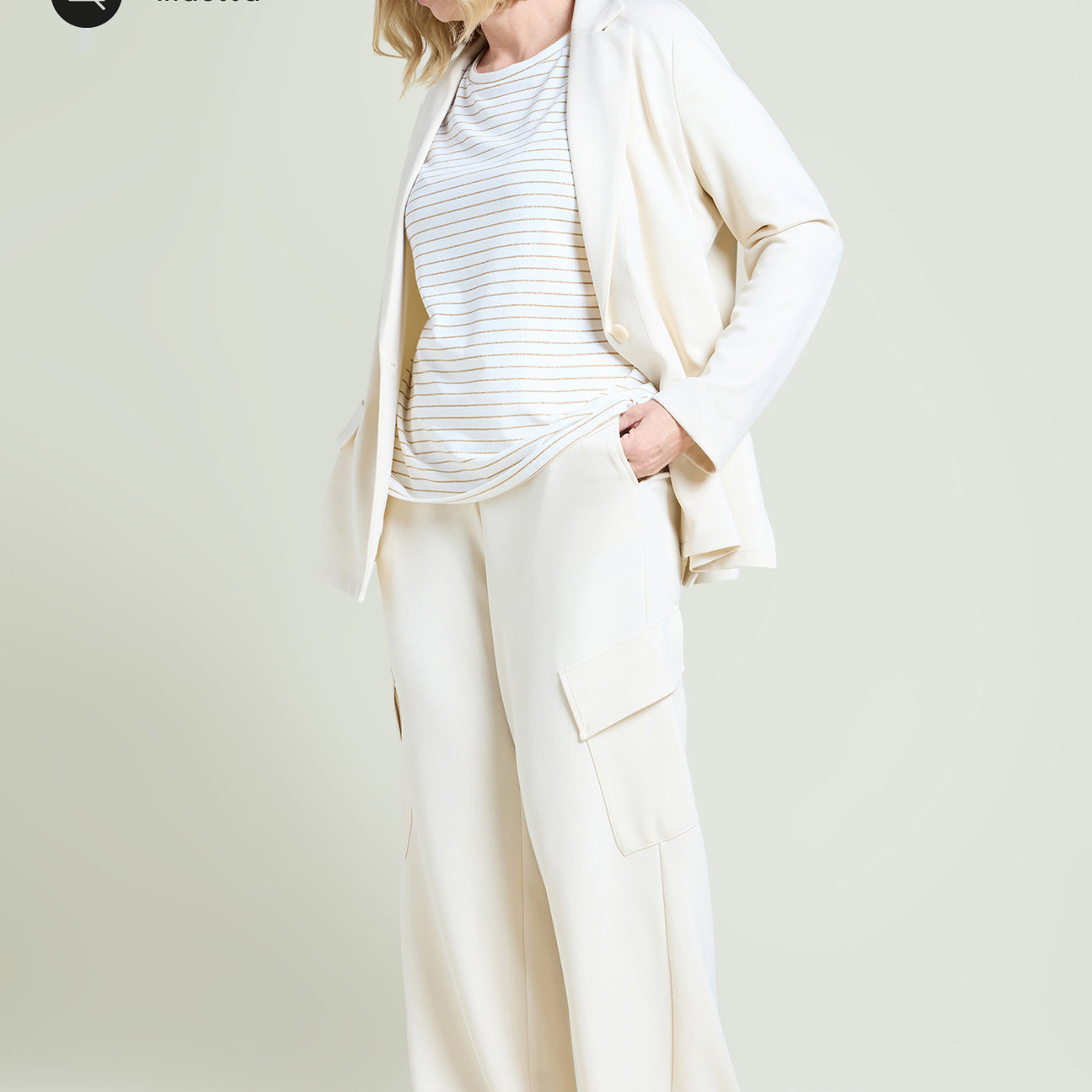 PANTALONI CARGO IN SCUBA TWILL