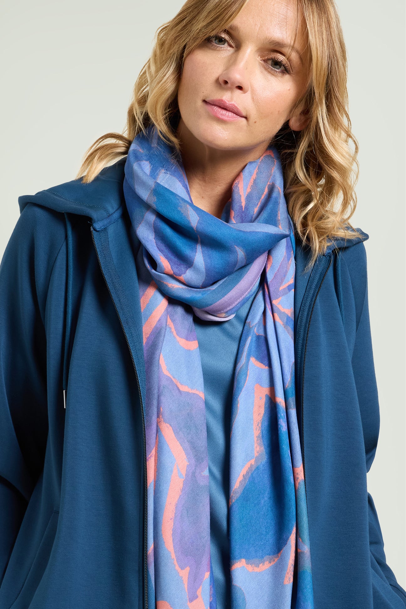 SCIARPA FOULARD STAMPATA
