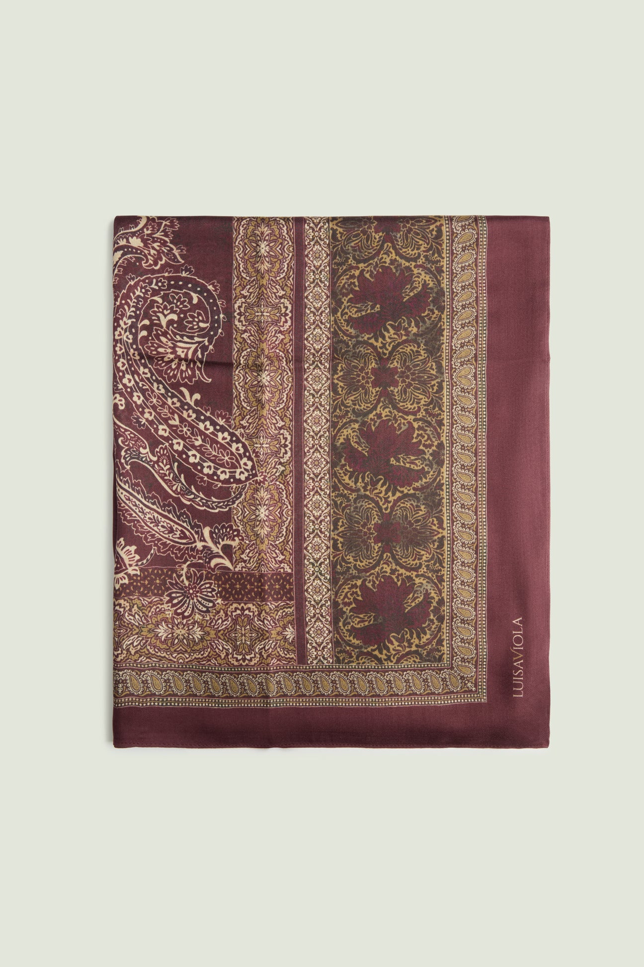 SCIARPA-FOULARD CON STAMPA PAISLEY