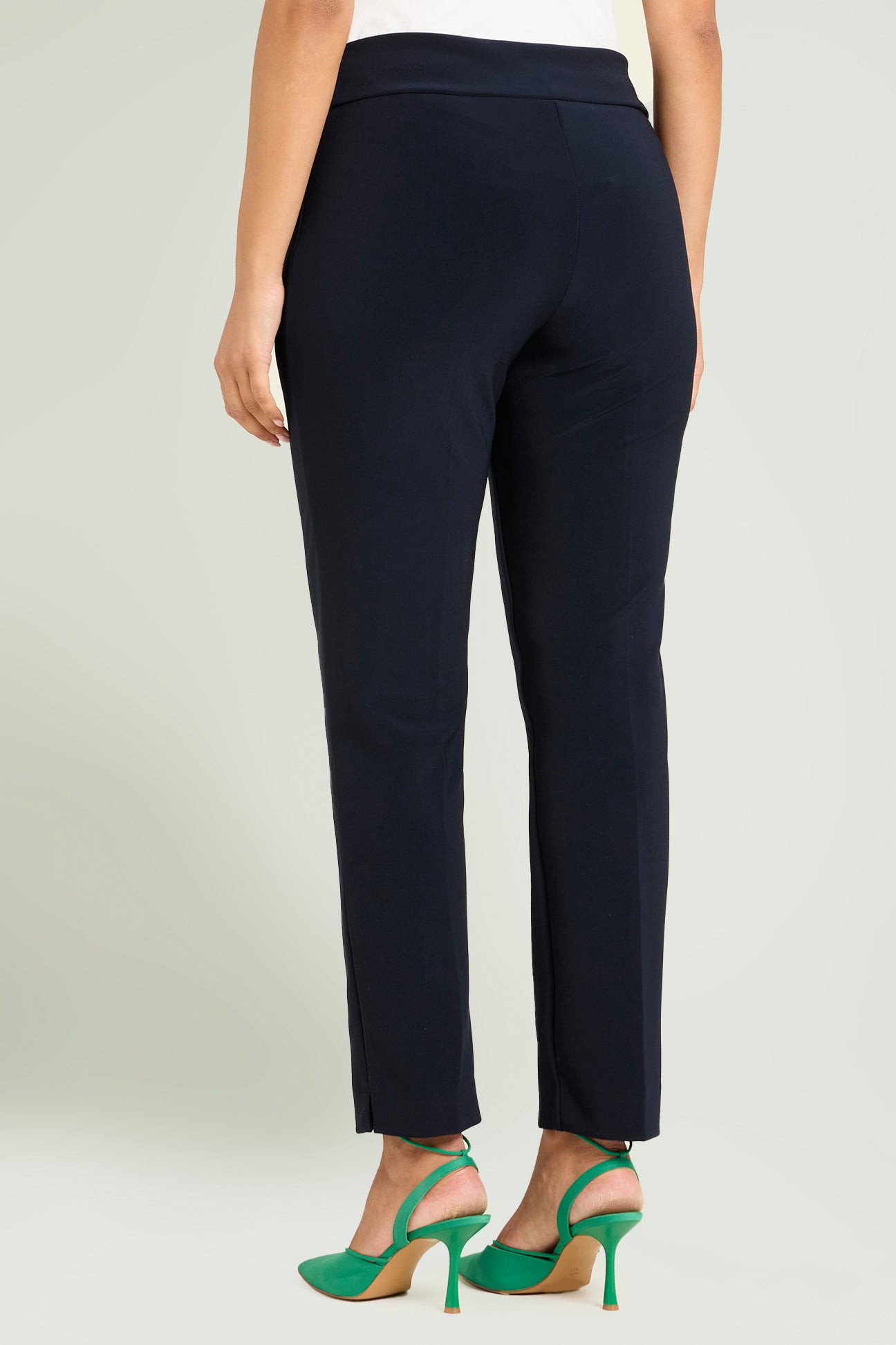 PANTALONI PULL-ON SKINNY IN COMPATTO STRETCH