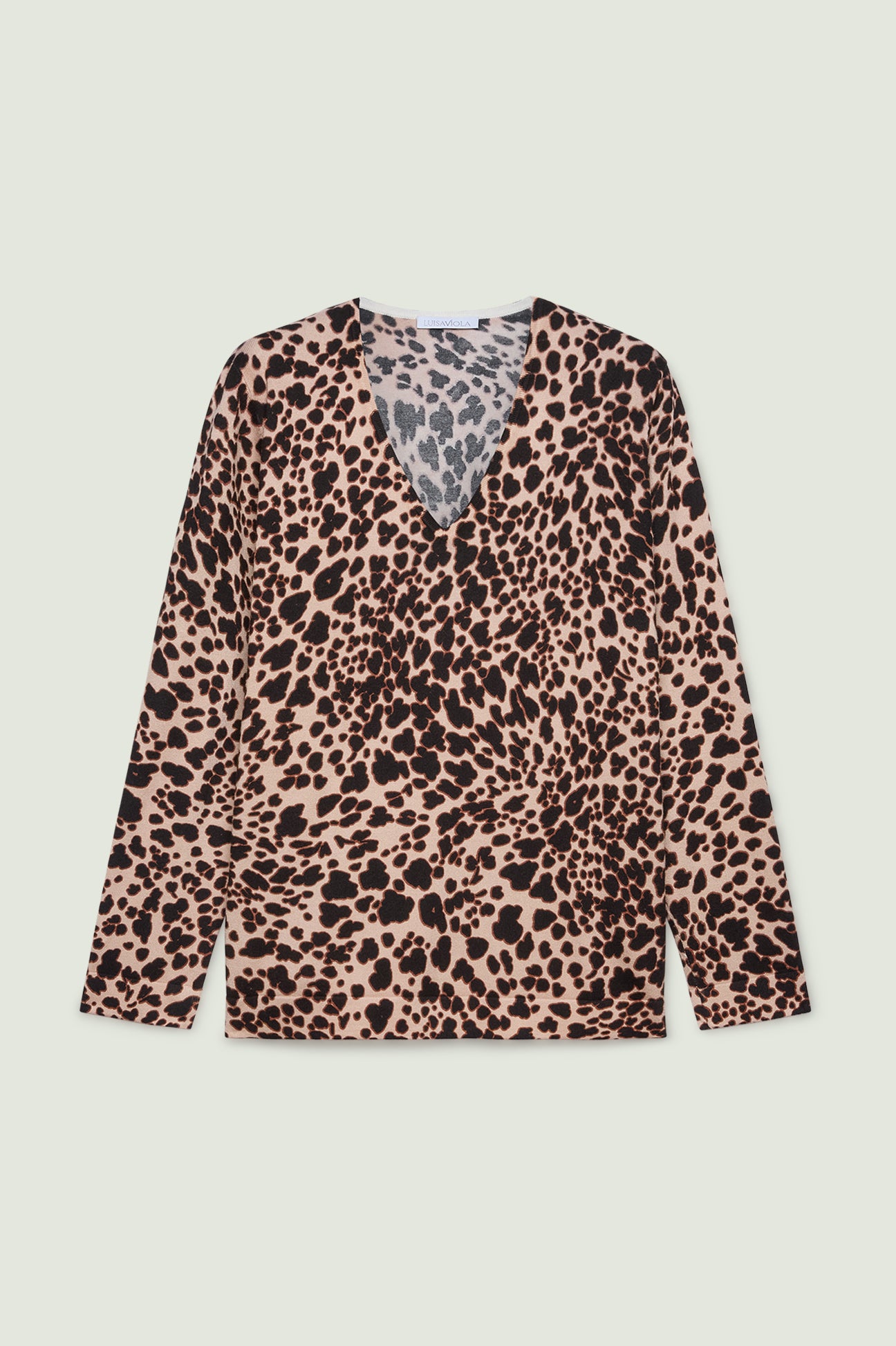 MAGLIA CON STAMPA ANIMALIER