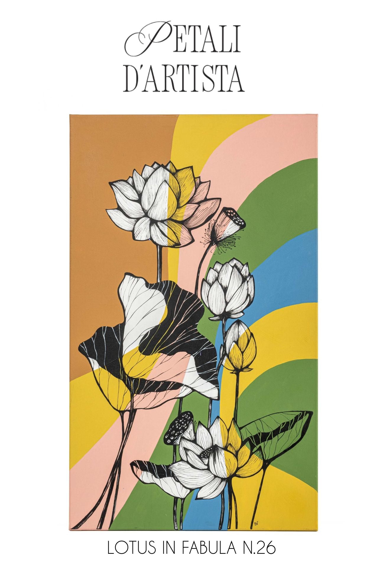 BLUSA CON STAMPA PIAZZATA